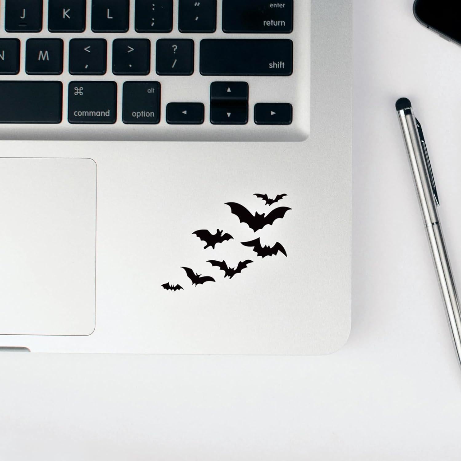 Calcomanías de Murciélagos Negras para Espejo Retrovisor - 3 Unidades