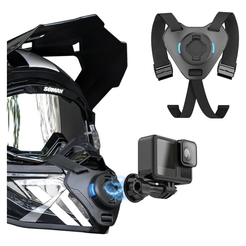 Soporte de Barbilla Magnético SUREWO para Casco de Motocicleta