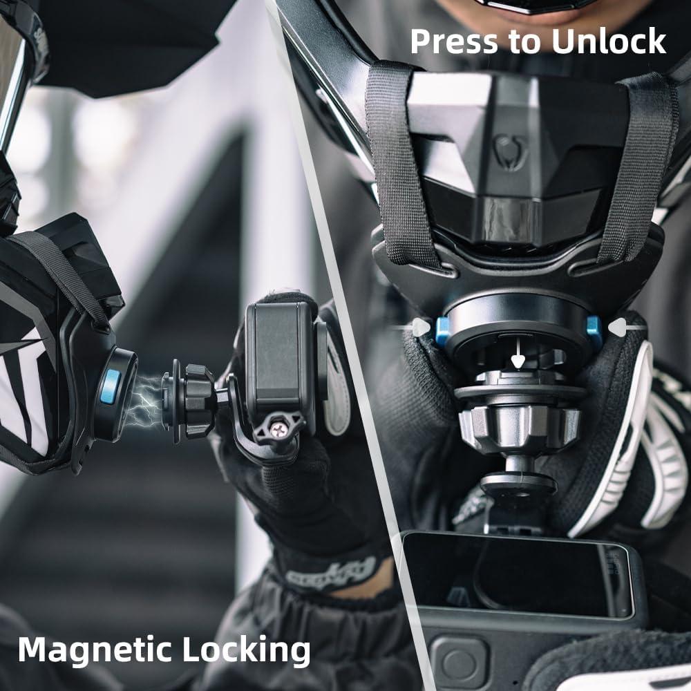 Soporte de Barbilla Magnético SUREWO para Casco de Motocicleta
