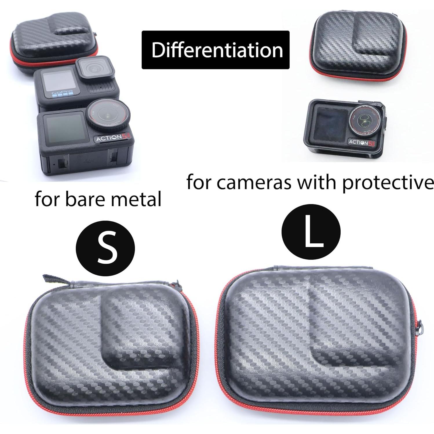 Funda de transporte PCTC para cámaras de acción GoPro y más