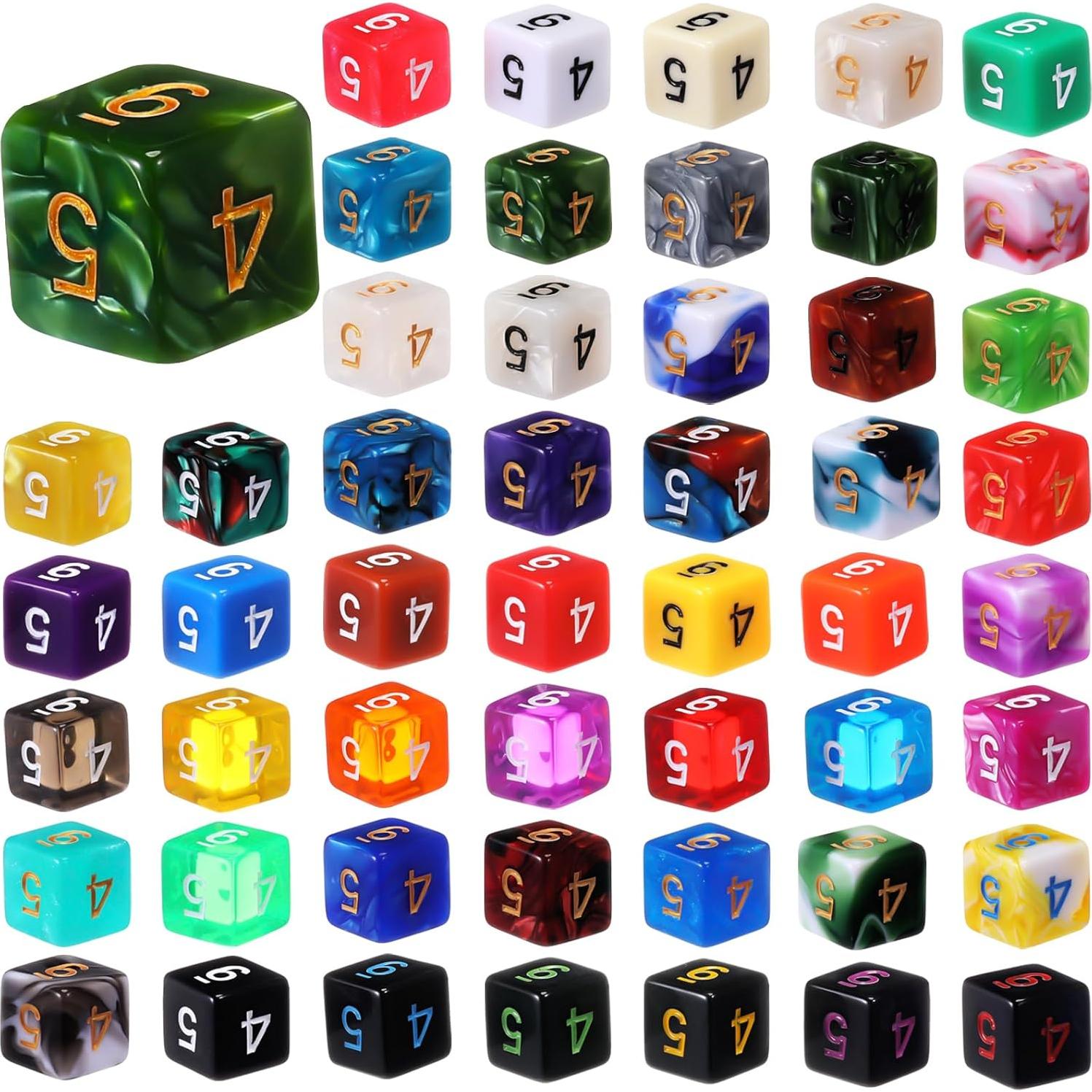 Conjunto de Dados Poliedricos 100 Piezas Skylety 6 Caras