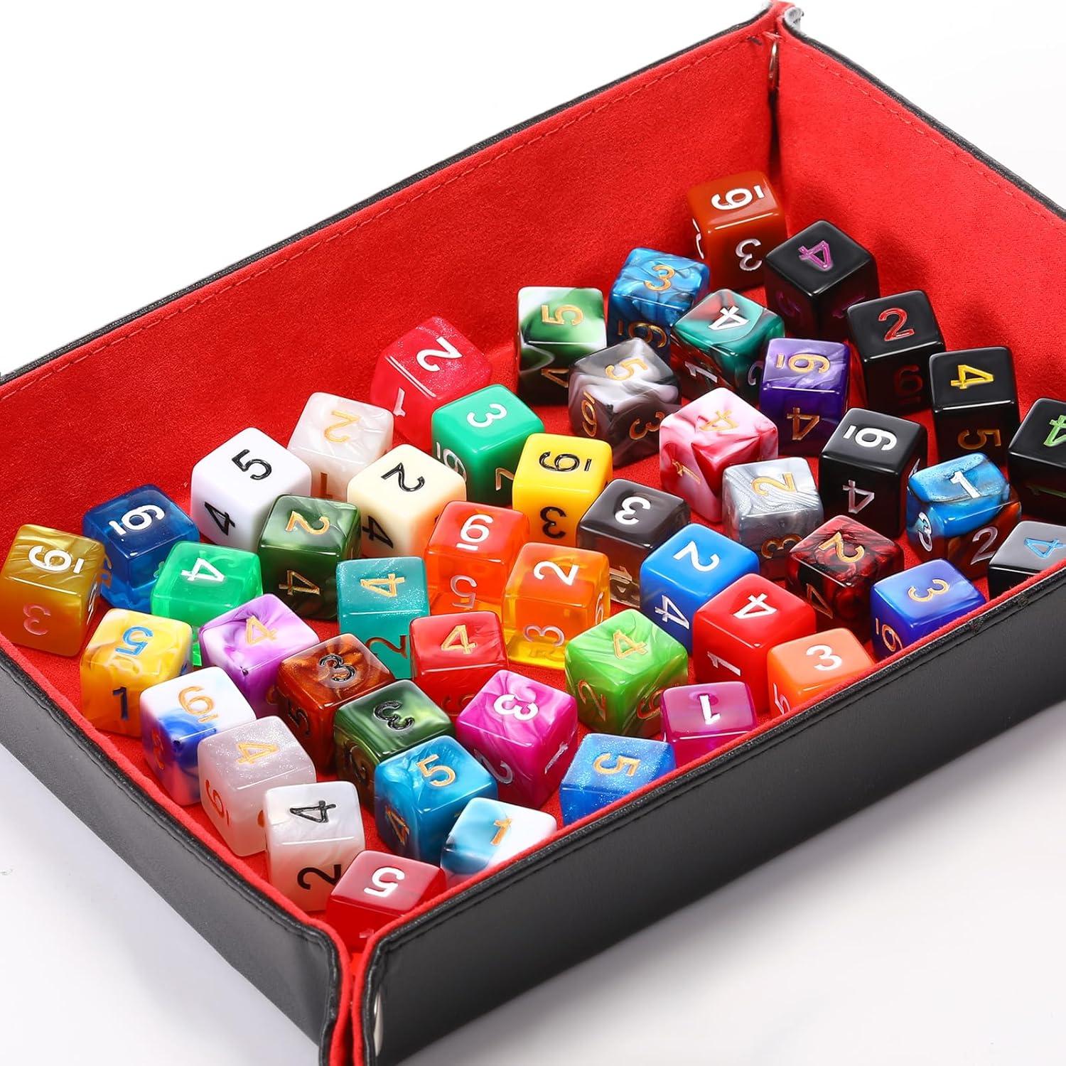 Conjunto de Dados Poliedricos 100 Piezas Skylety 6 Caras