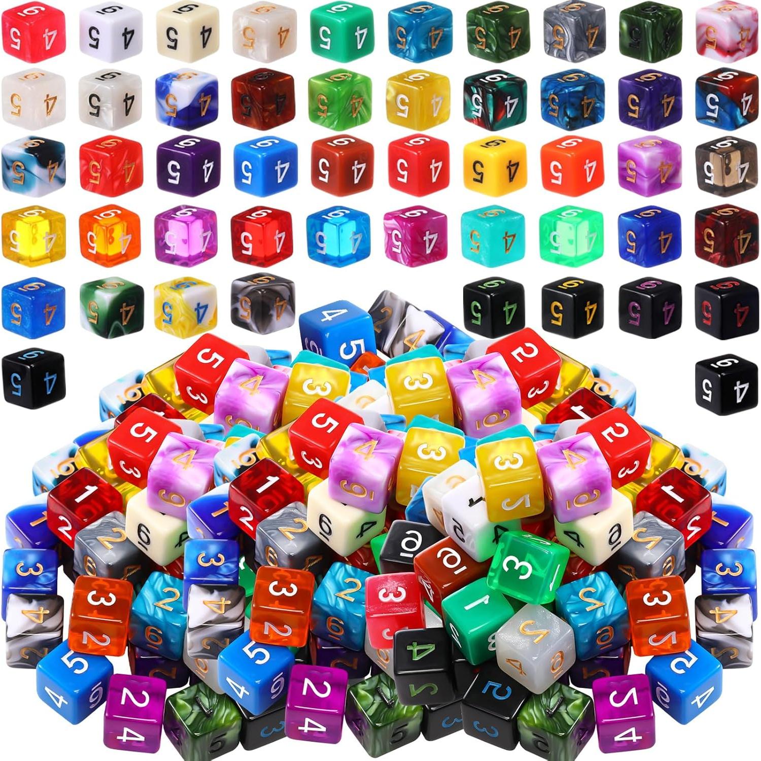 Conjunto de Dados Poliedricos 100 Piezas Skylety 6 Caras