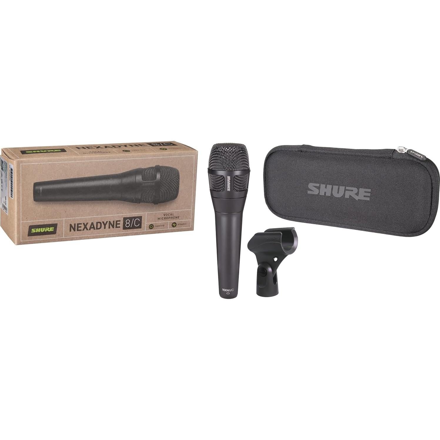 Micrófono Vocal Dinámico Shure Nexadyne 8/C Cardioide 0.45kg