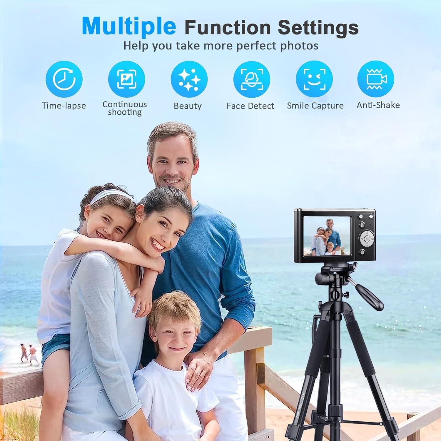 Cámara Digital 4K Rovemre M06 50MP Compacta con Zoom 16X