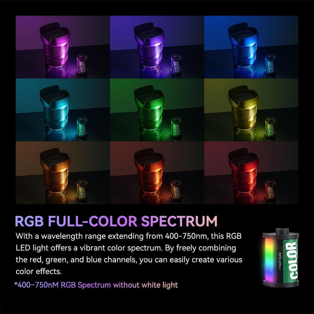 Mini Luz LED RGB TTArtisan 400-750nm Recargable 59g