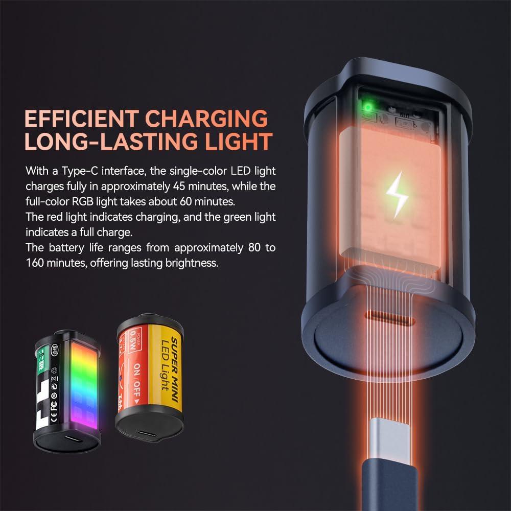 Mini Luz LED RGB TTArtisan 400-750nm Recargable 59g