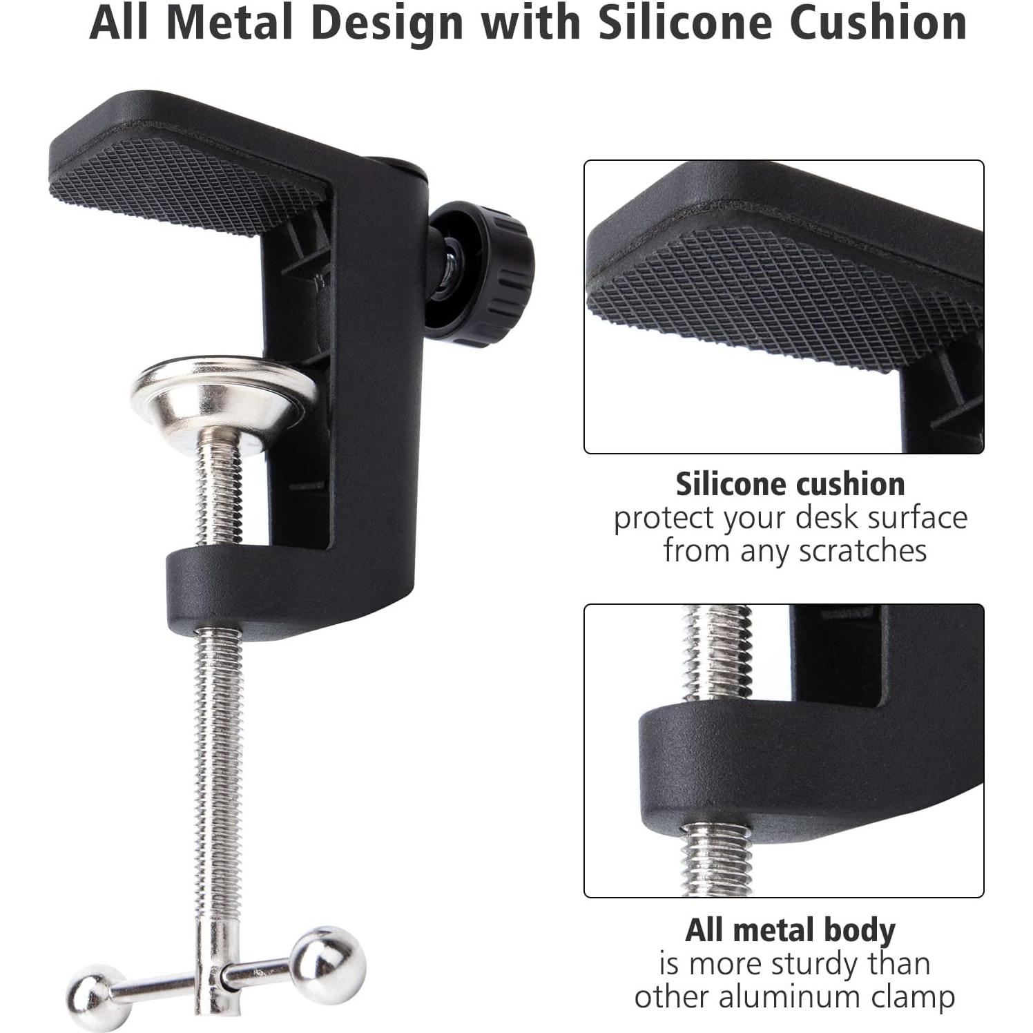 Abrazadera de escritorio SUNMON para soporte de micrófono ajustable