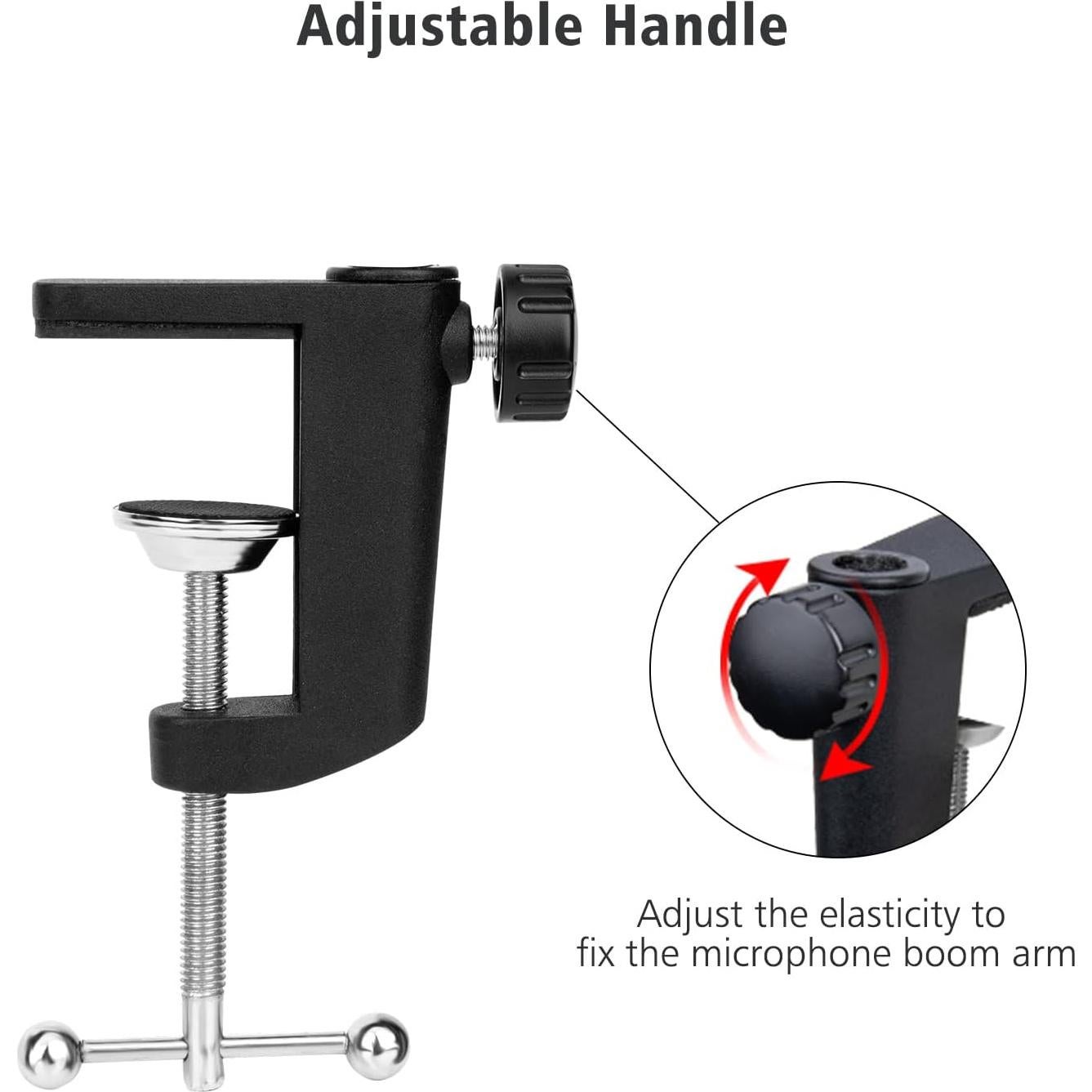 Abrazadera de escritorio SUNMON para soporte de micrófono ajustable