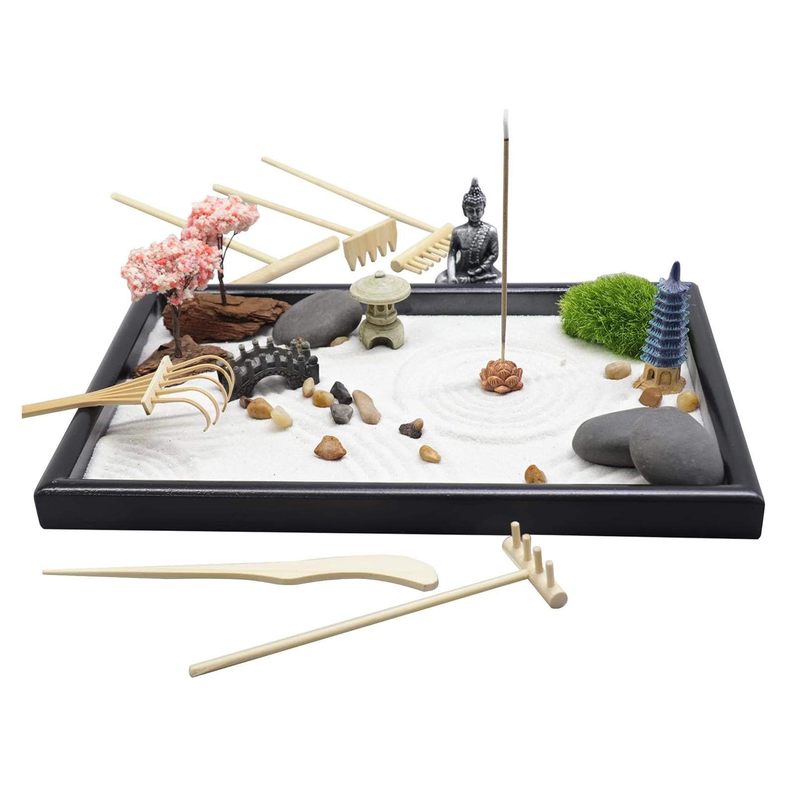 Jardín Zen Miniatura YUNGCHI 30 x 20.1 cm para Escritorio