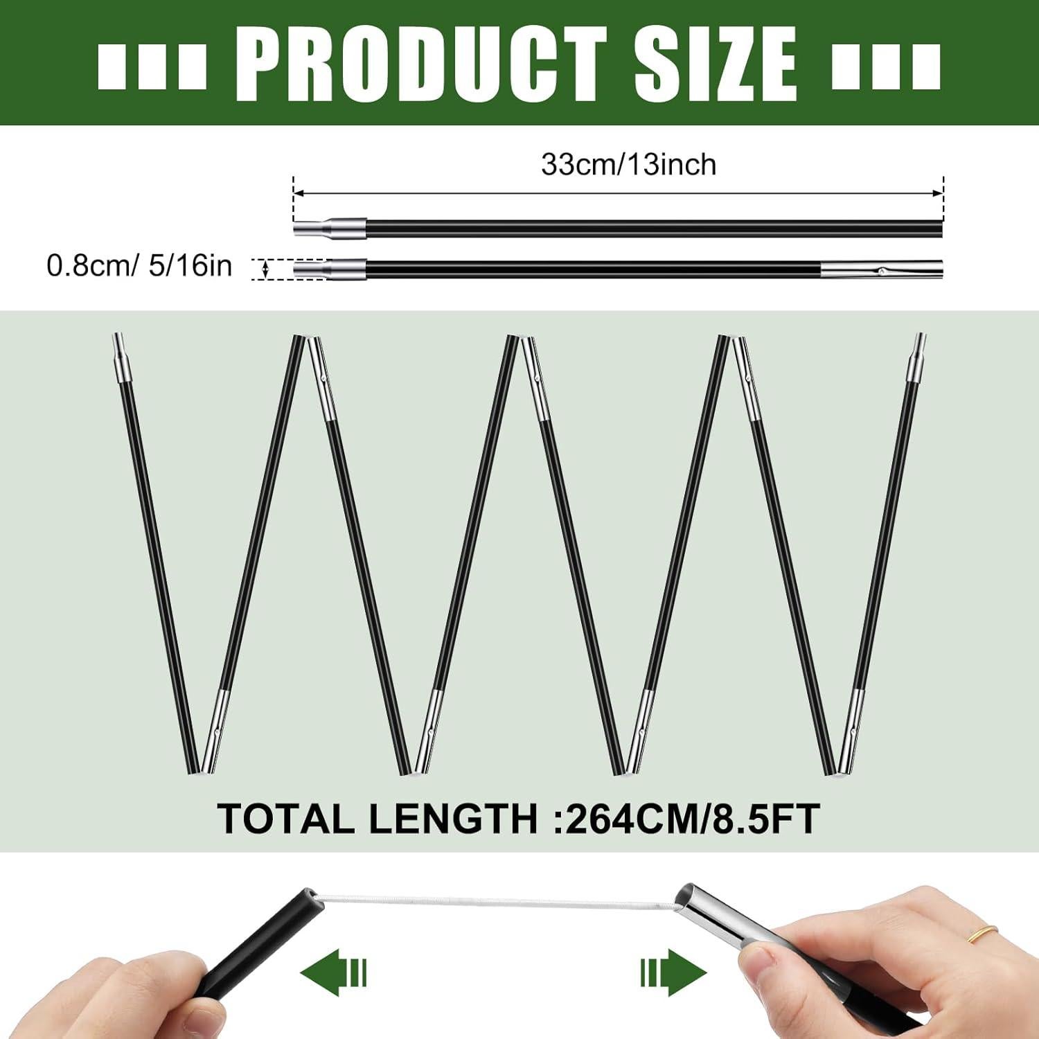 Postes de Reemplazo para Tienda Yaocom 2.59m Fibra de Vidrio