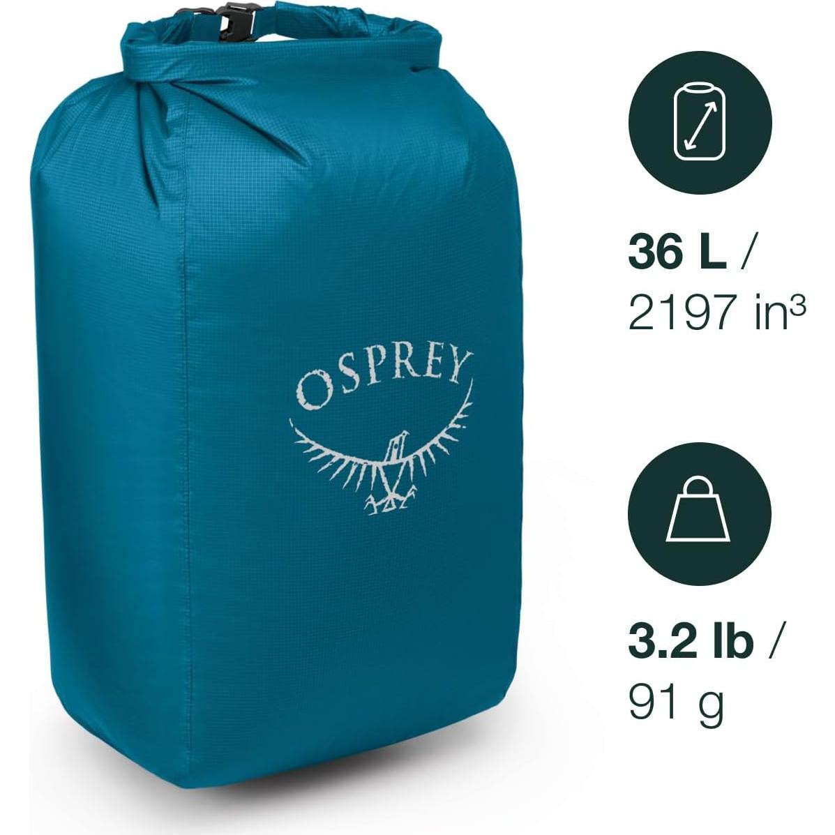 Forro de Mochila Ultraligero Osprey Negro Pequeño Impermeable