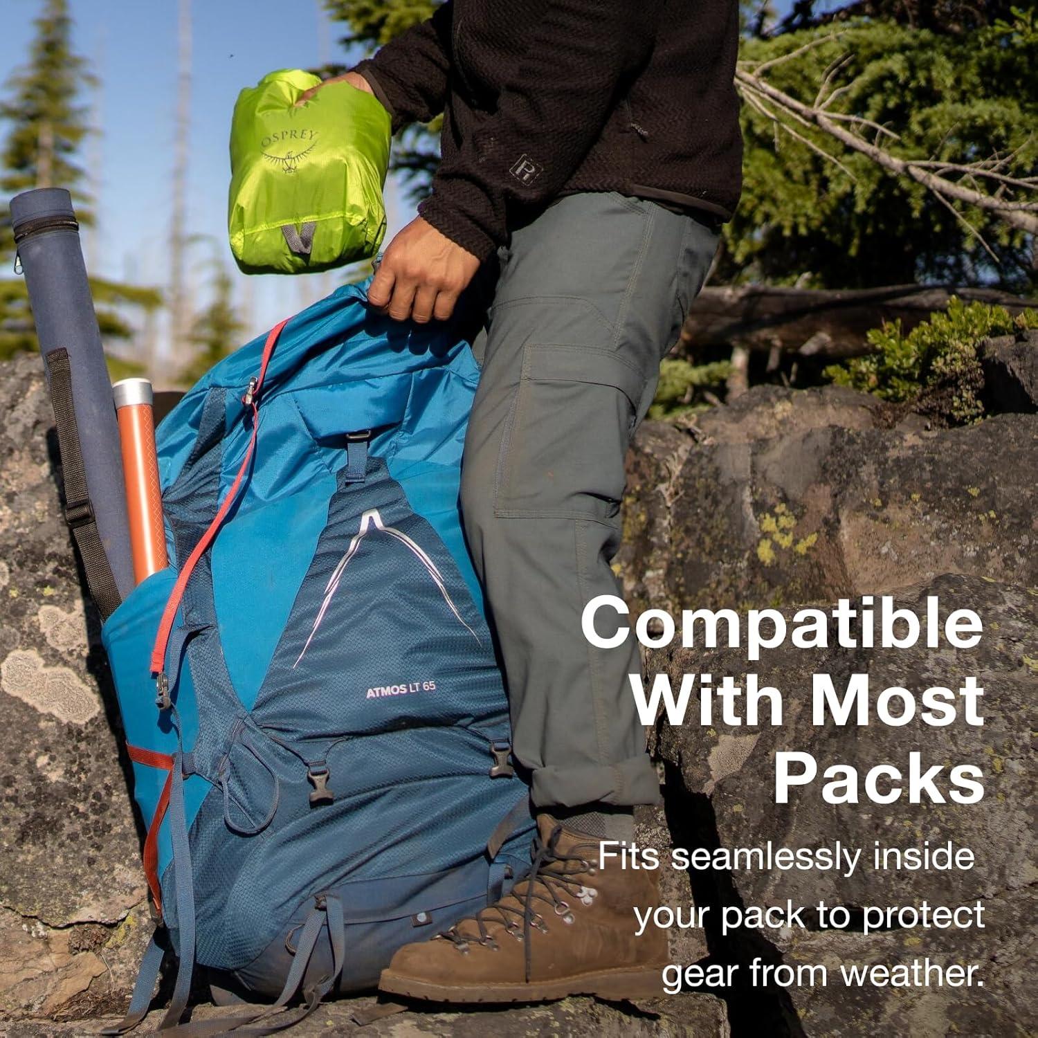 Forro de Mochila Ultraligero Osprey Negro Pequeño Impermeable