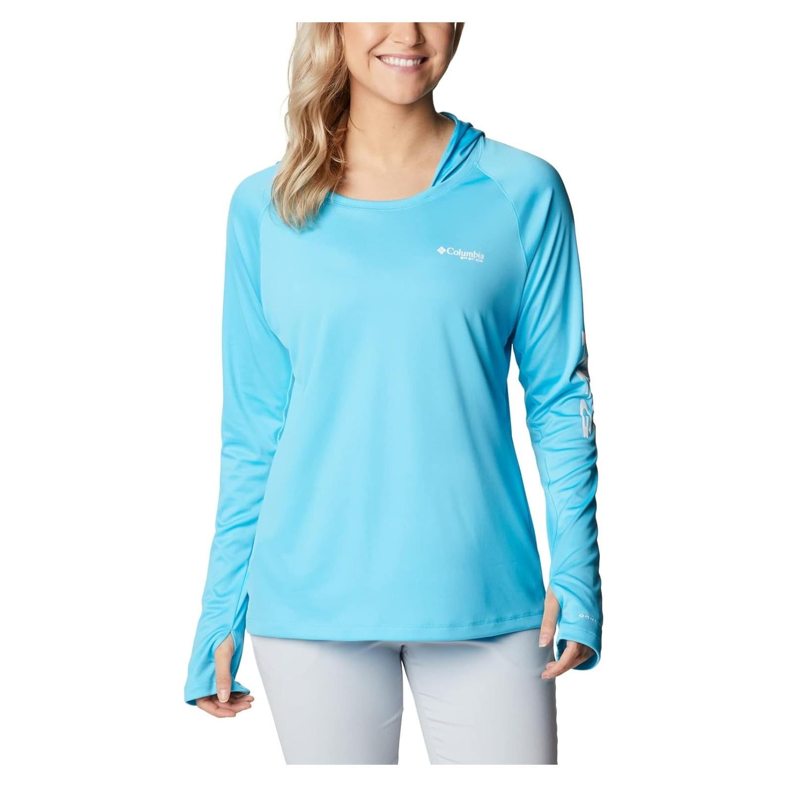 Sudadera con Capucha Columbia Tidal Tee PFG Mujer UPF 50