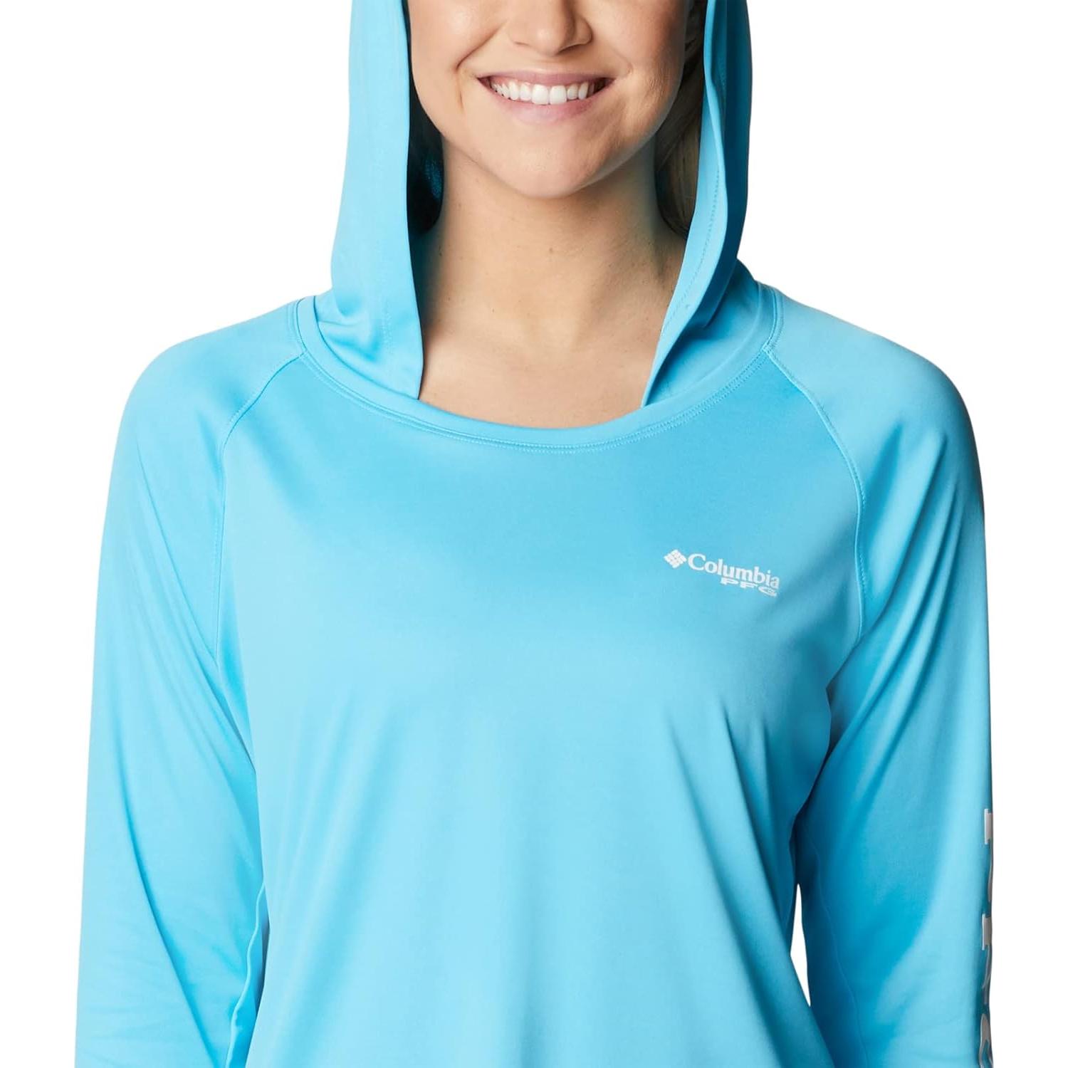 Sudadera con Capucha Columbia Tidal Tee PFG Mujer UPF 50