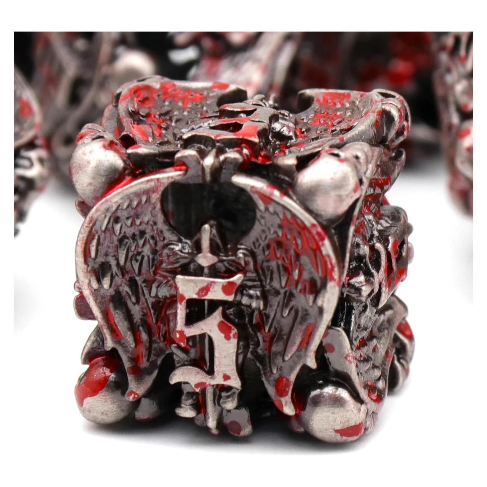 Conjunto de Dados de Metal HNCCESG para D&D - 7 Piezas