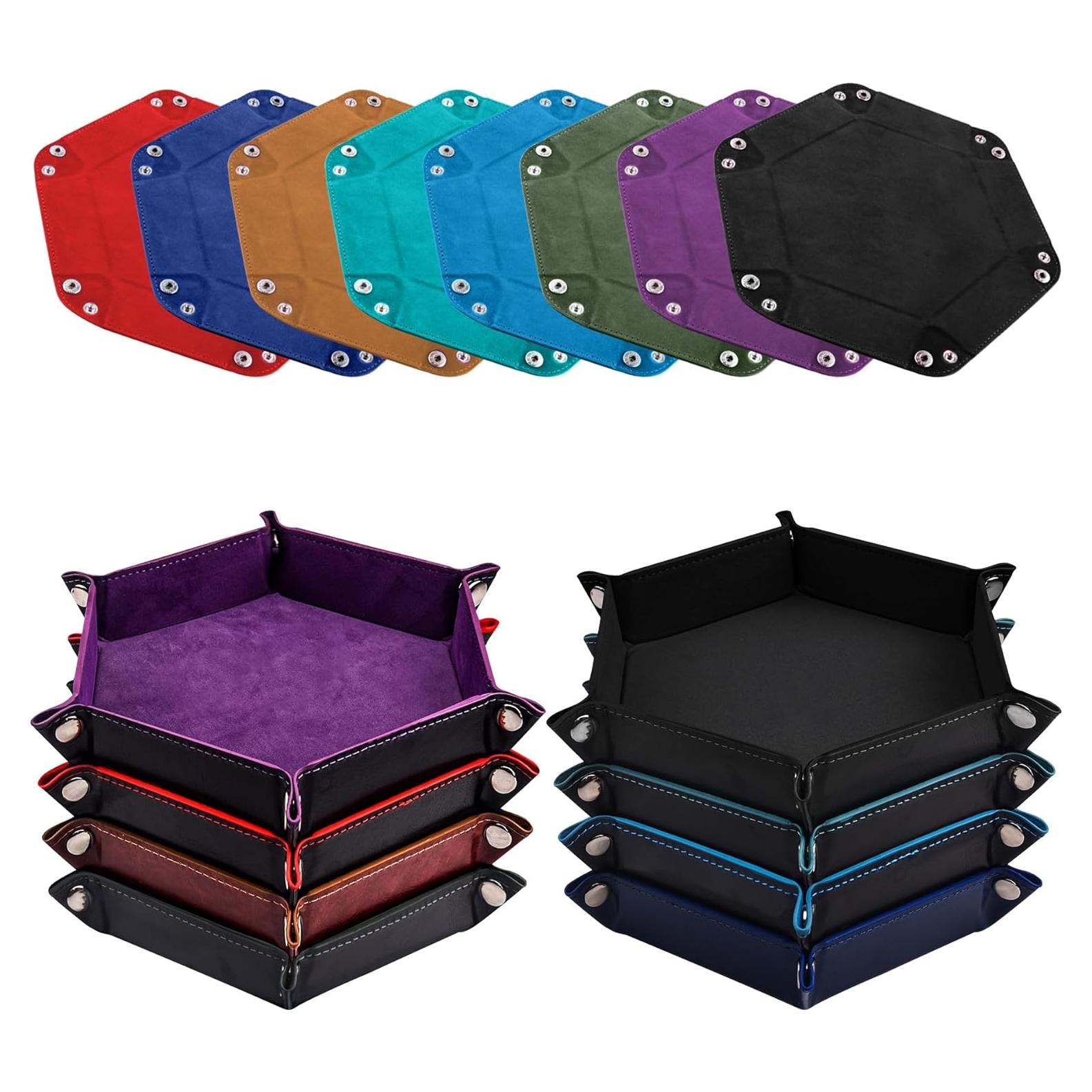 Bandeja de Dados Hexagonal SIQUK 8 Piezas Plegable 22cm