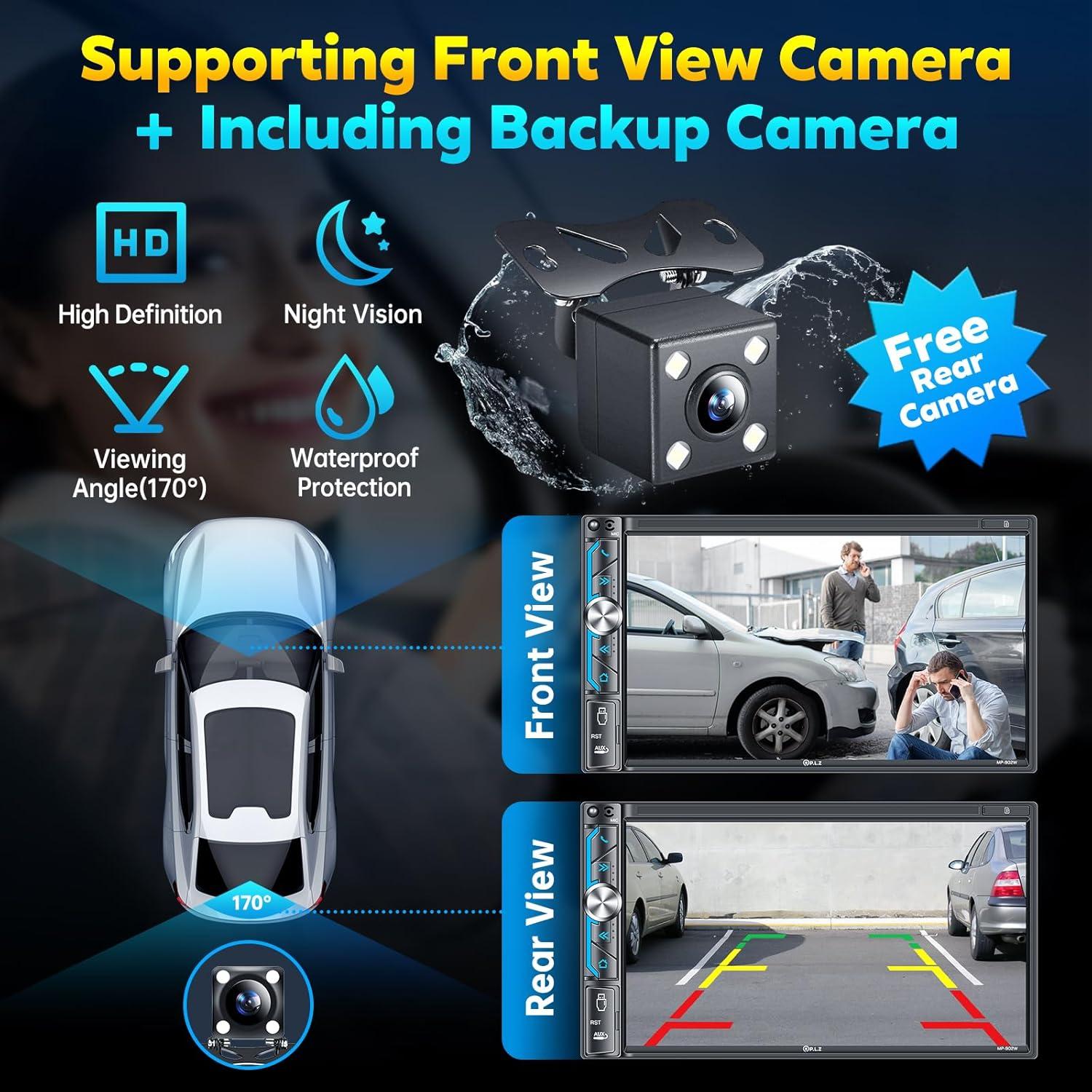 Estéreo Doble Din PLZ 7" Bluetooth 5.3 CarPlay Android Auto