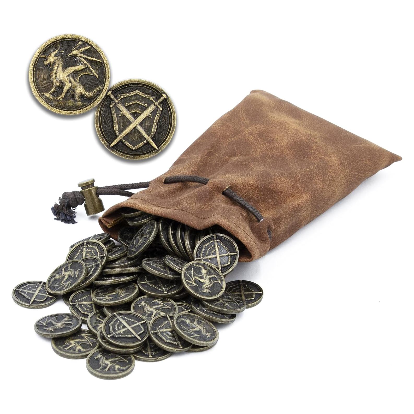 Monedas de Metal CASEMATIX 100 Piezas para Juegos RPG
