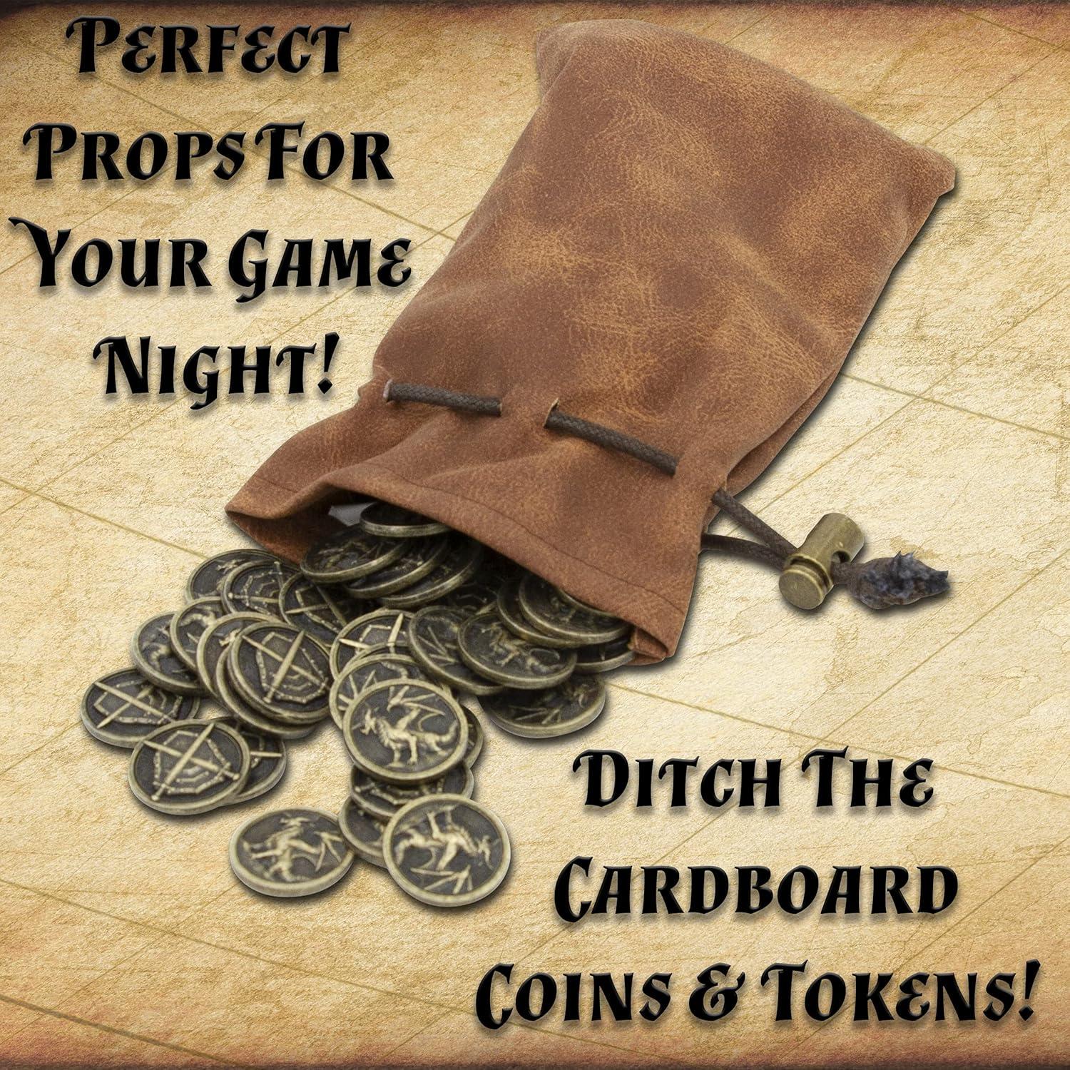 Monedas de Metal CASEMATIX 100 Piezas para Juegos RPG