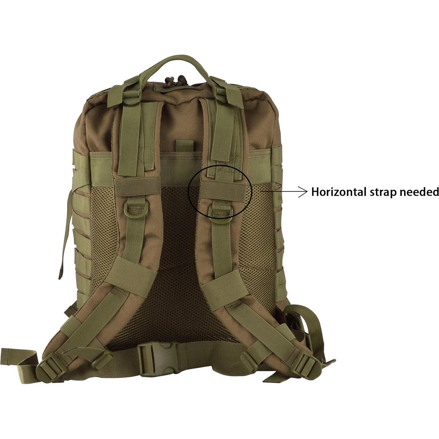 BOOSTEADY Bolsa de Correa para Mochila Negra 11.43x17.78cm