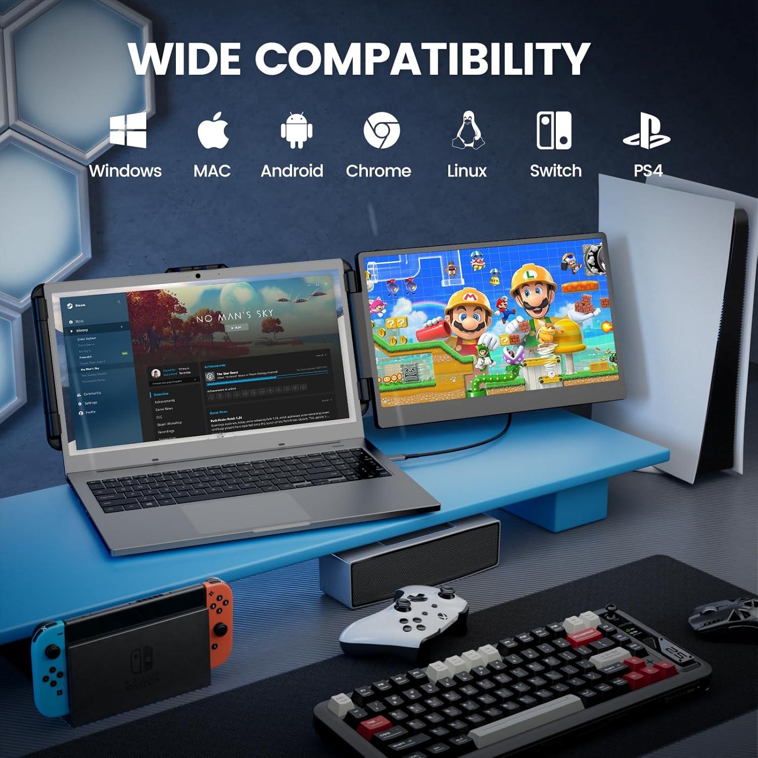 Extensor de Pantalla Cenerius 14" Full HD 1080P