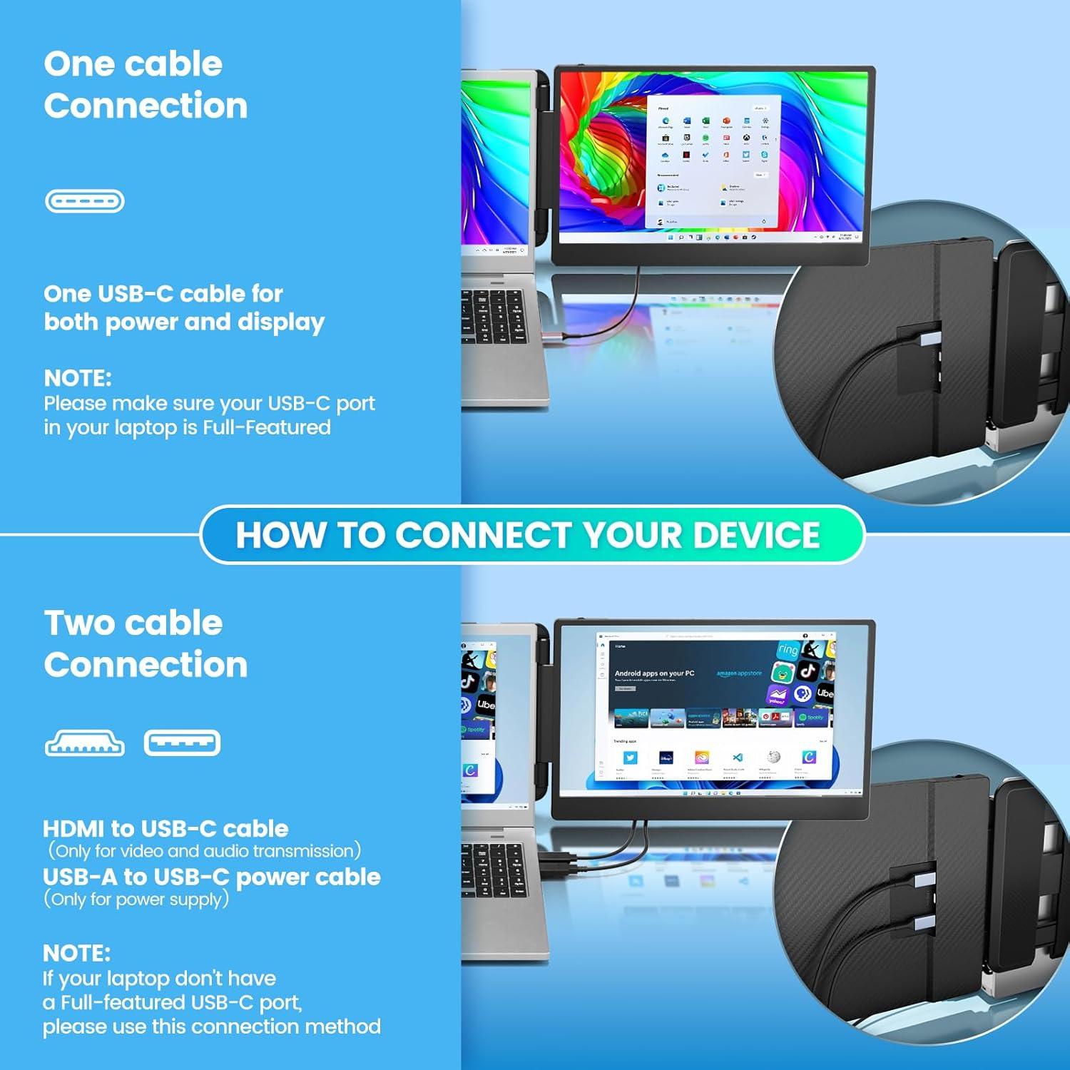 Extensor de Pantalla Cenerius 14" Full HD 1080P