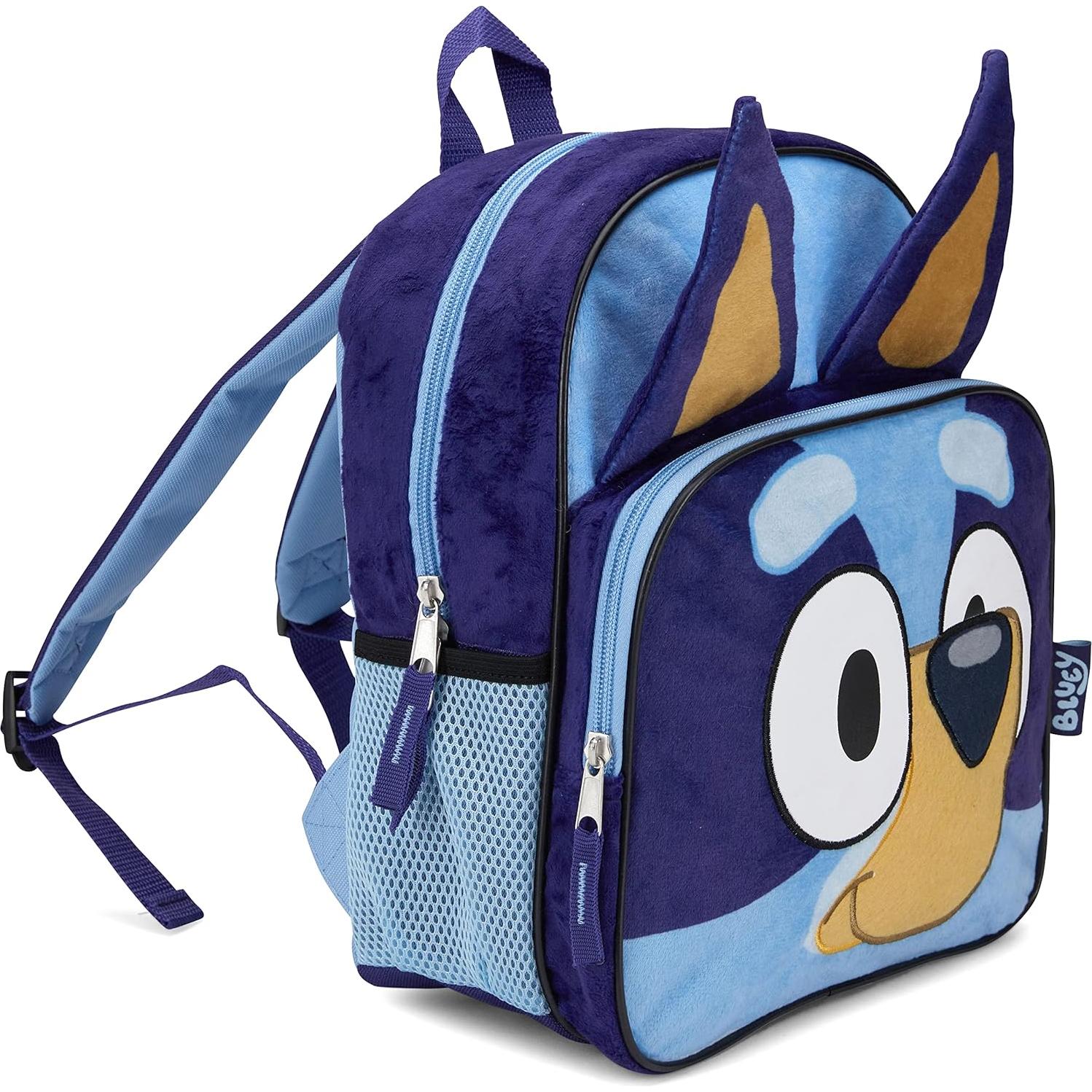 Mochila Infantil Bluey 30.48 cm con Orejas 3D y Acolchado