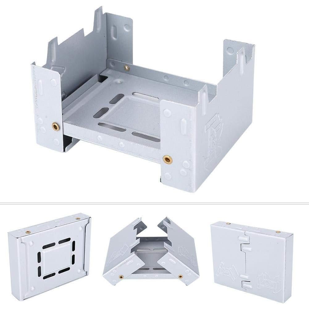 Estufa Portátil Plegable STUBDL para Combustible Sólido 2 Pcs