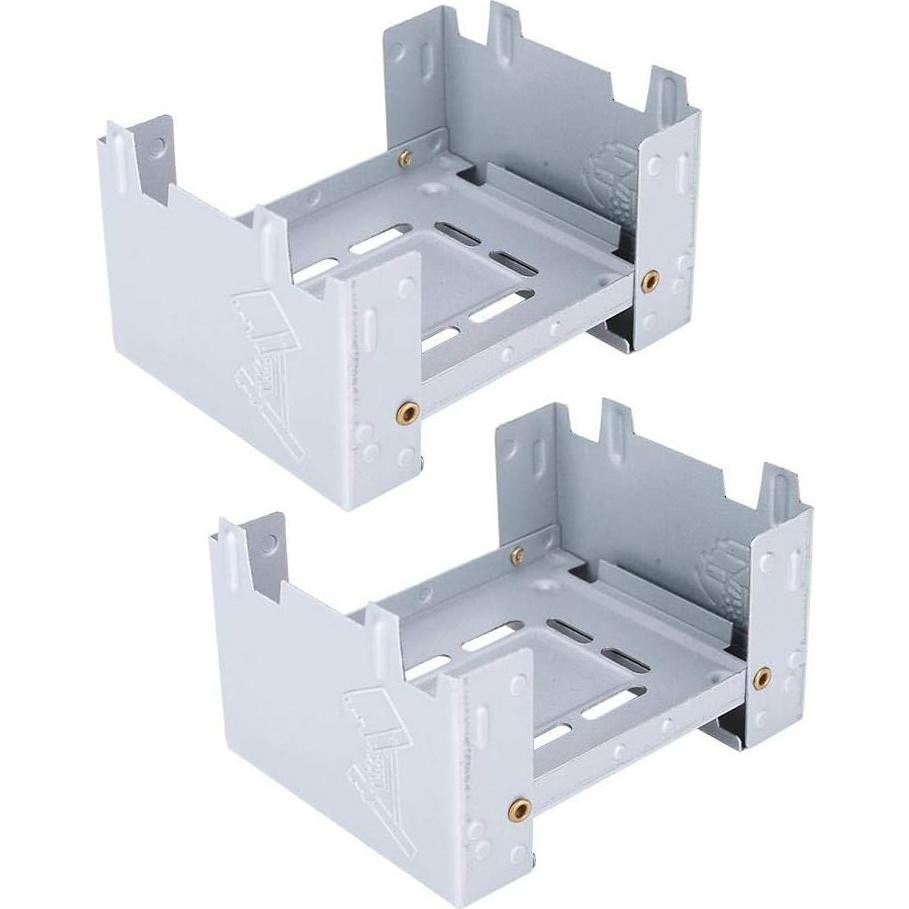 Estufa Portátil Plegable STUBDL para Combustible Sólido 2 Pcs