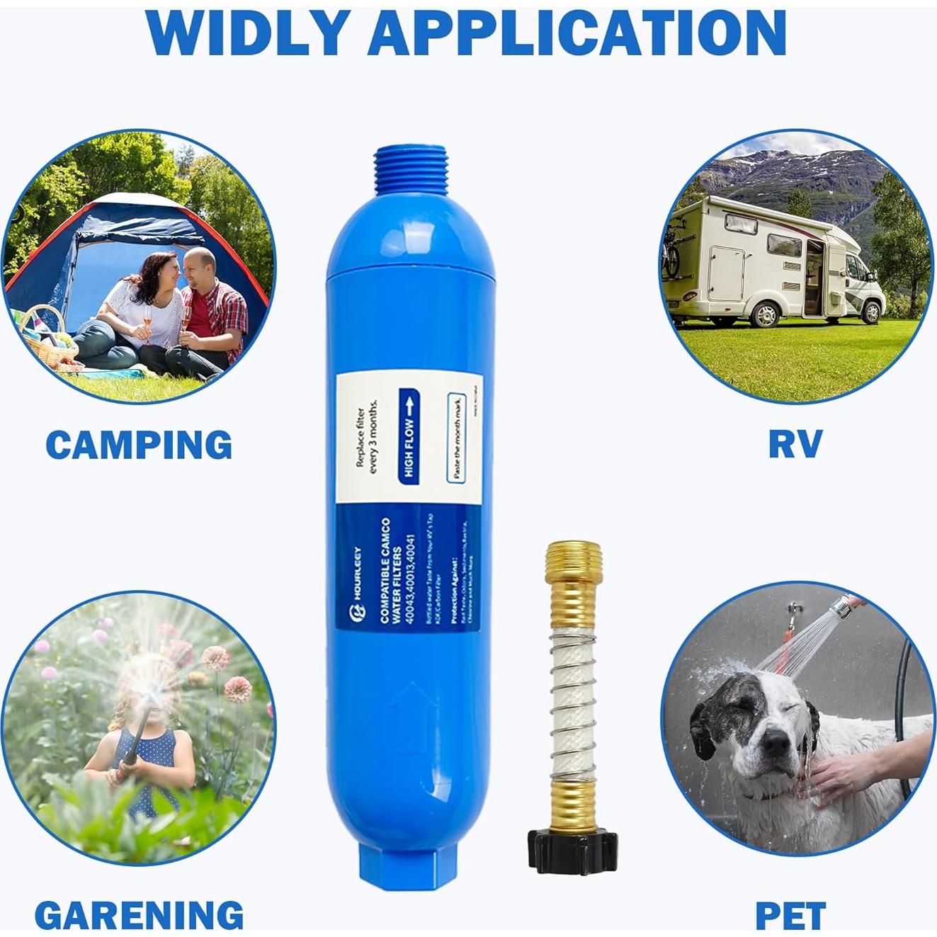 Filtro de Agua Inline Hourleey para RV - 2 Paquetes, 0.84 kg