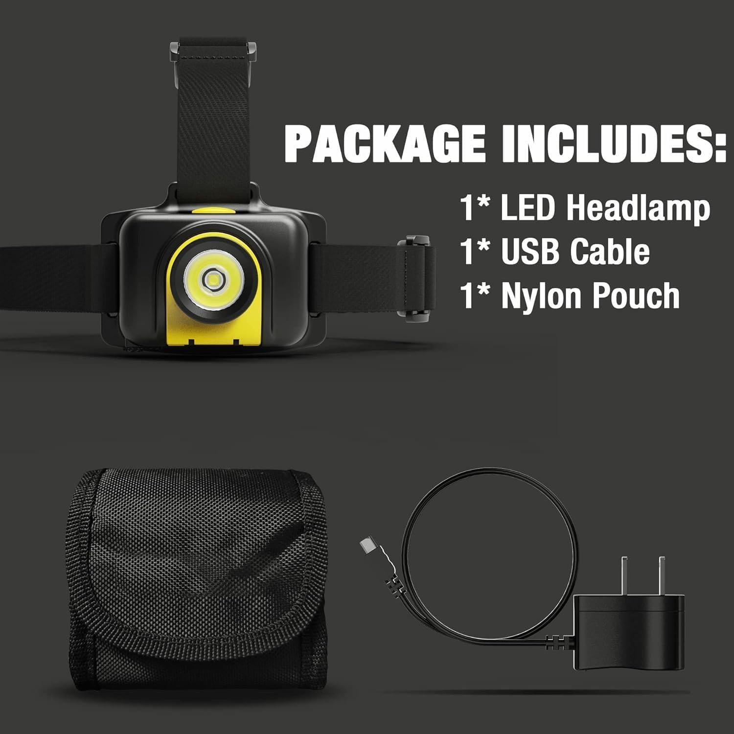 Linterna Frontal Recargable Skywoods L5210C 300/500 Lúmenes