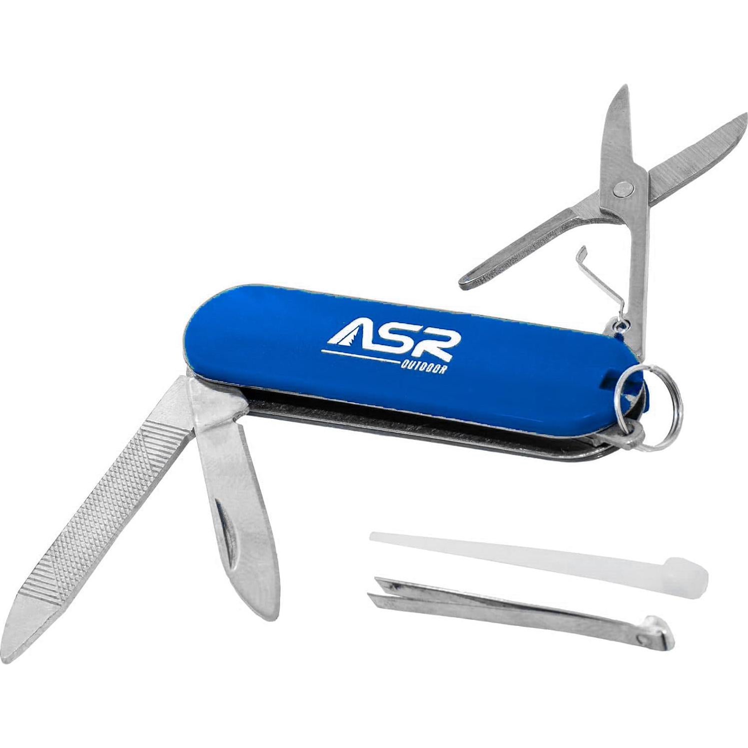 Cuchillo de bolsillo EDC ASR Outdoor mini azul 5 en 1