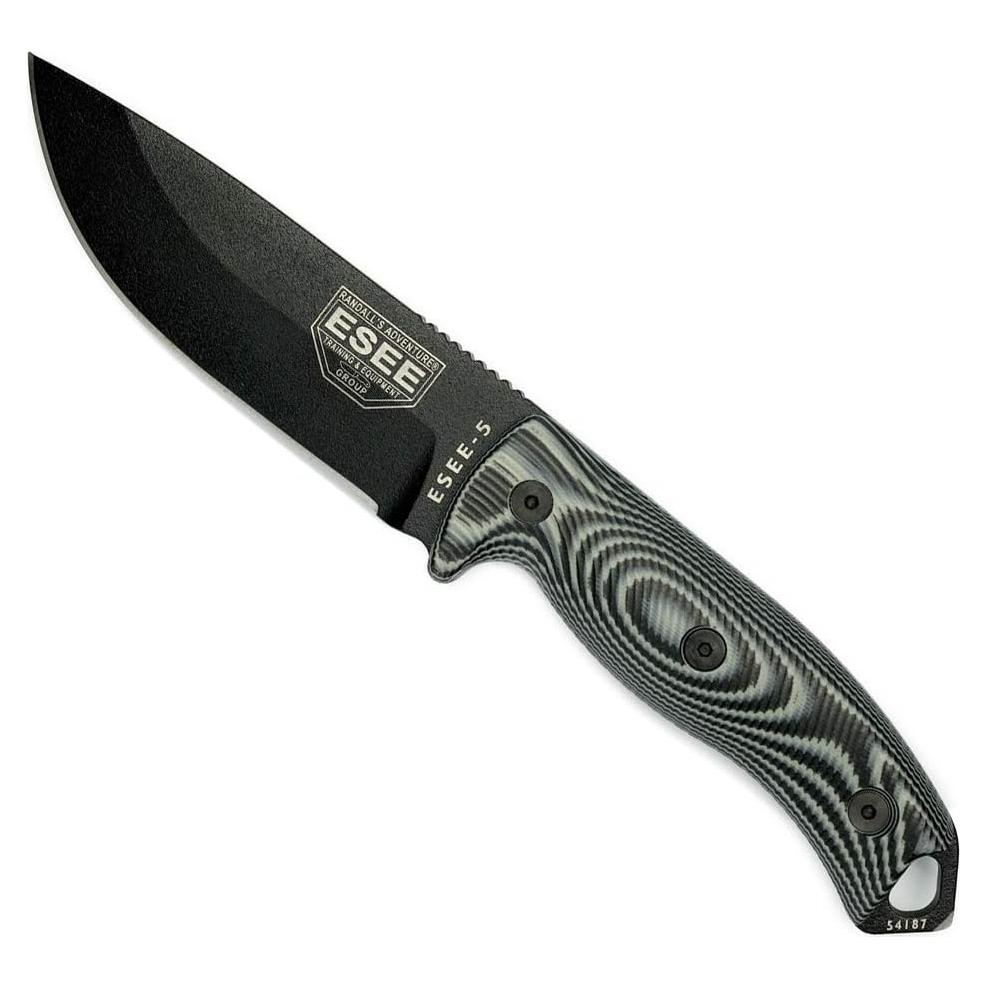 Cuchillo de Supervivencia ESEE-5 con Funda Kydex, Acero 1095