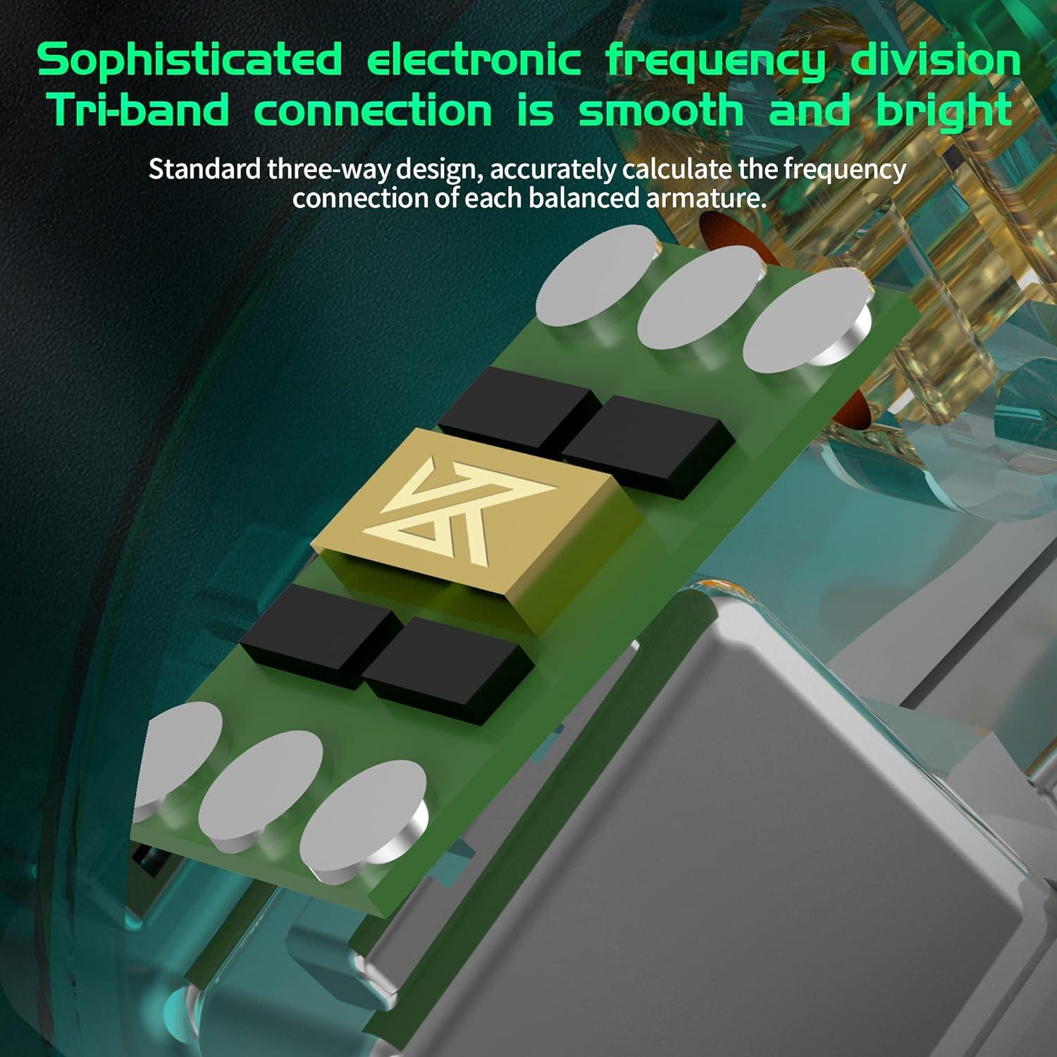 Auriculares In-Ear KZ AS16 Pro con Micrófono, 8 Armaduras BA