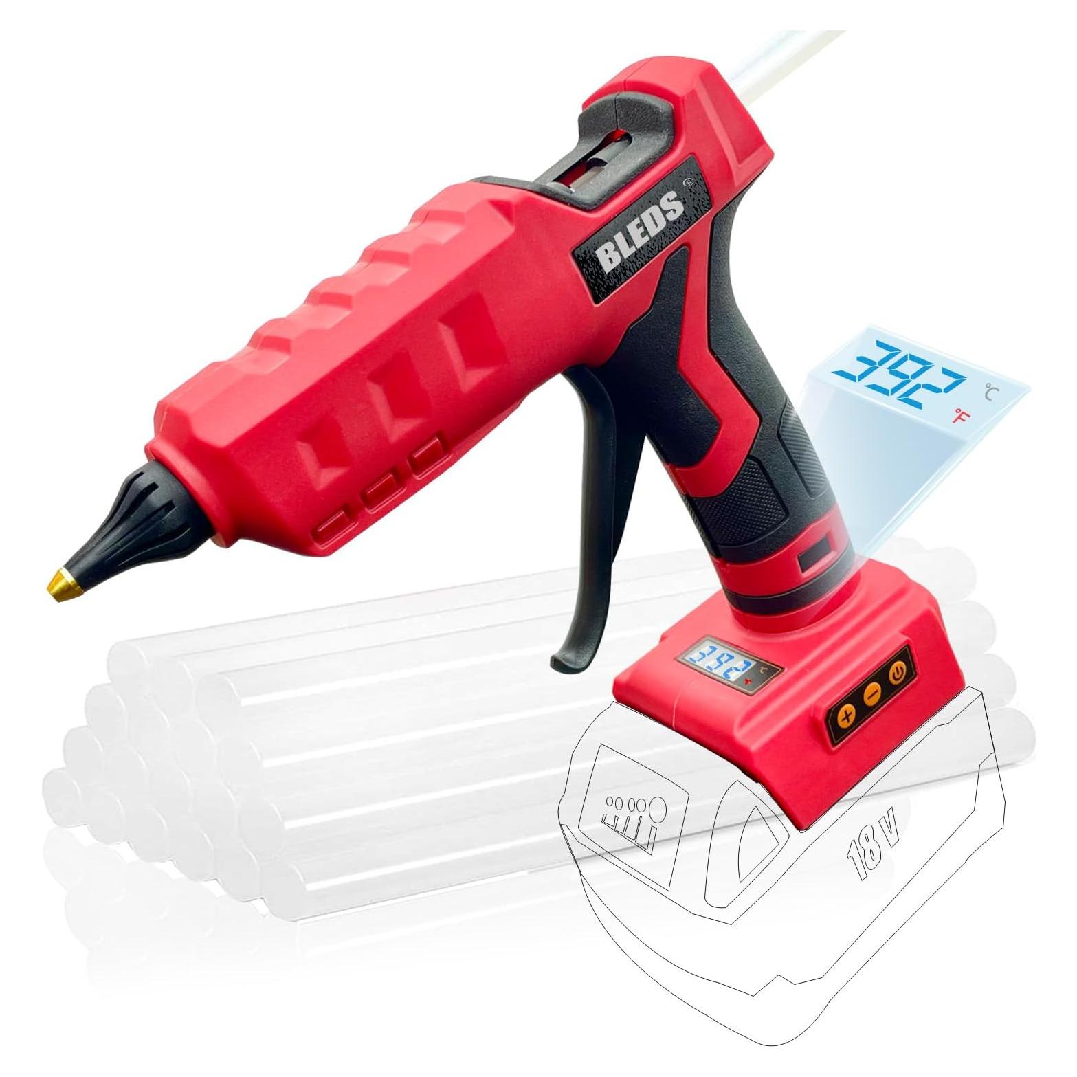 Pistola de Pegamento Inalámbrica BLEDS 100W para Batería Milwaukee 18V