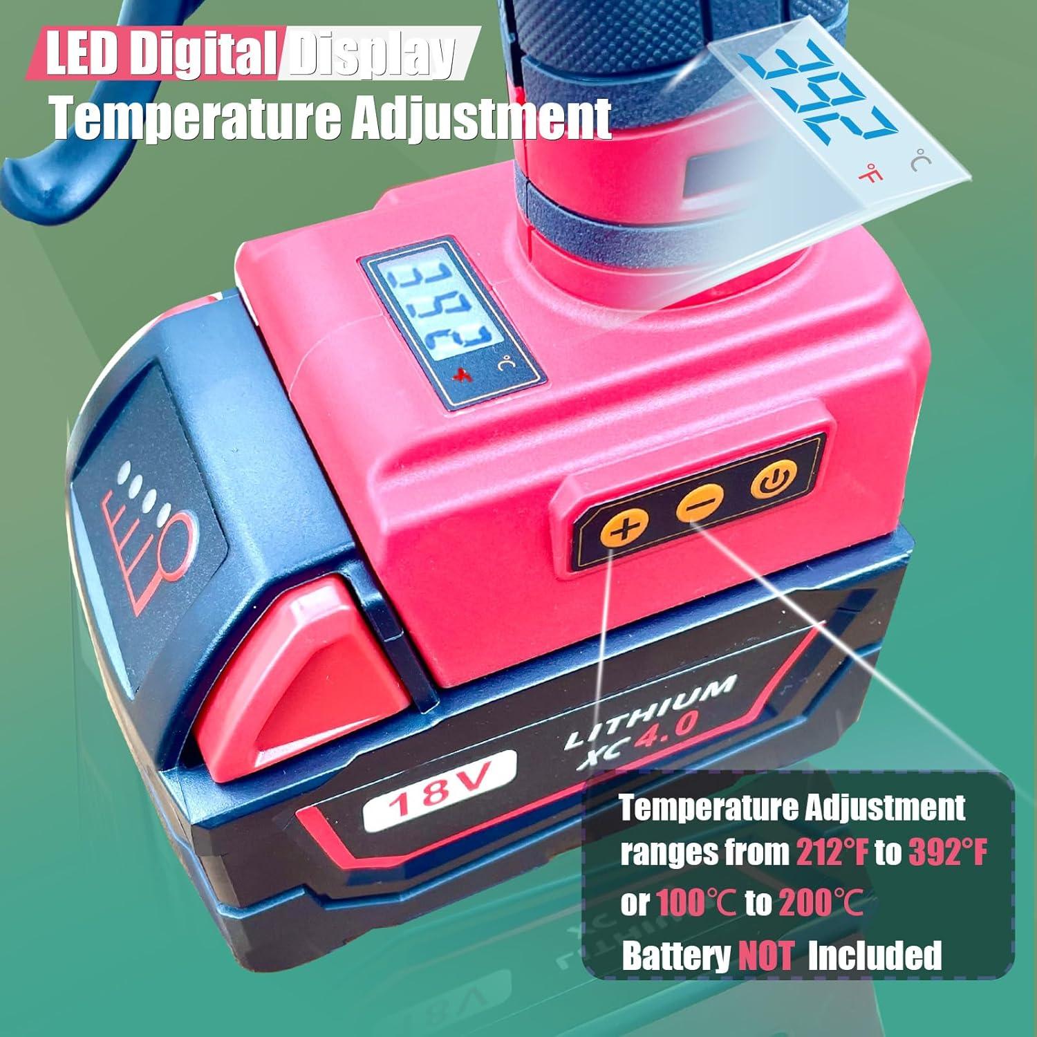 Pistola de Pegamento Inalámbrica BLEDS 100W para Batería Milwaukee 18V