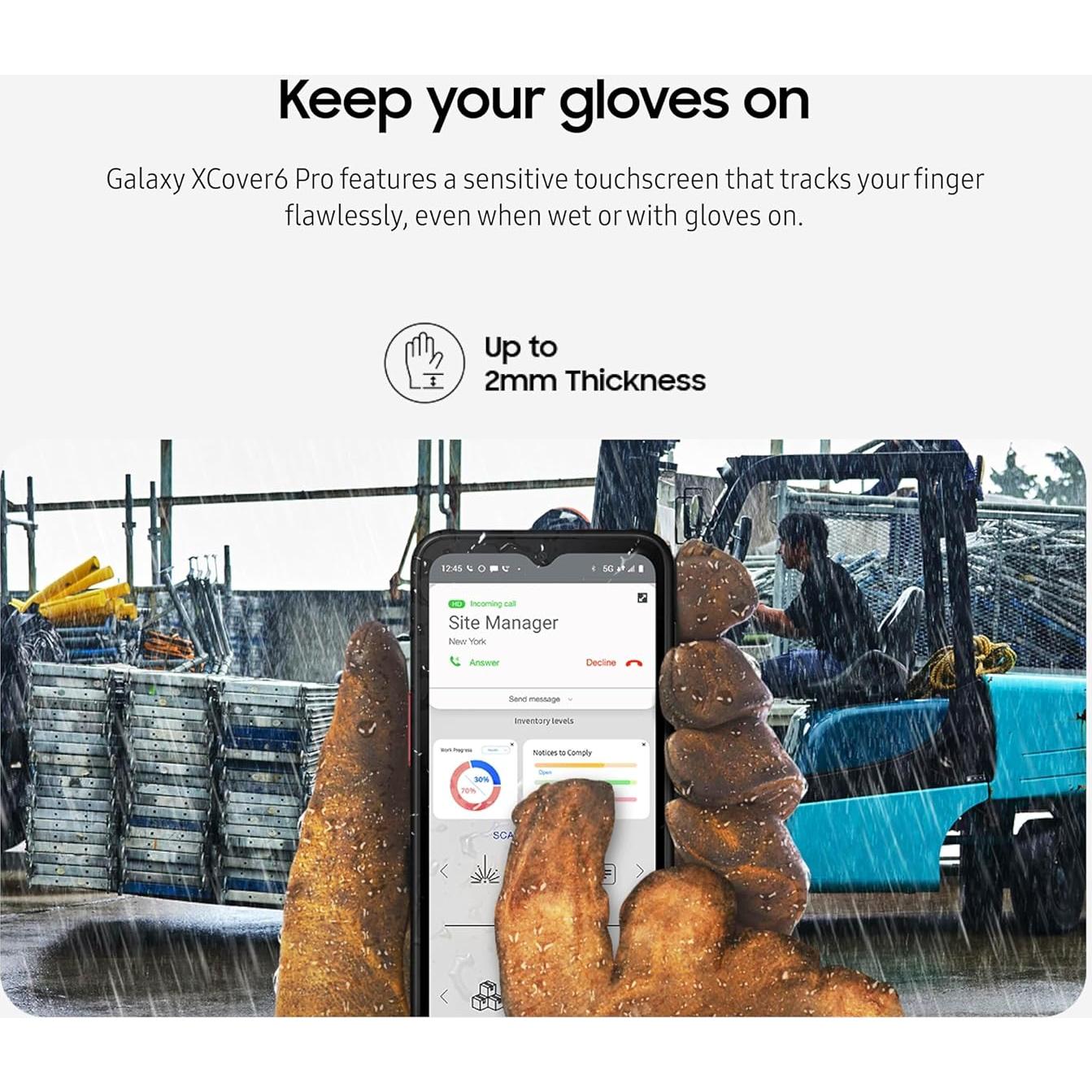 Samsung Galaxy XCover6 Pro 64GB Doble SIM Negro Resistente