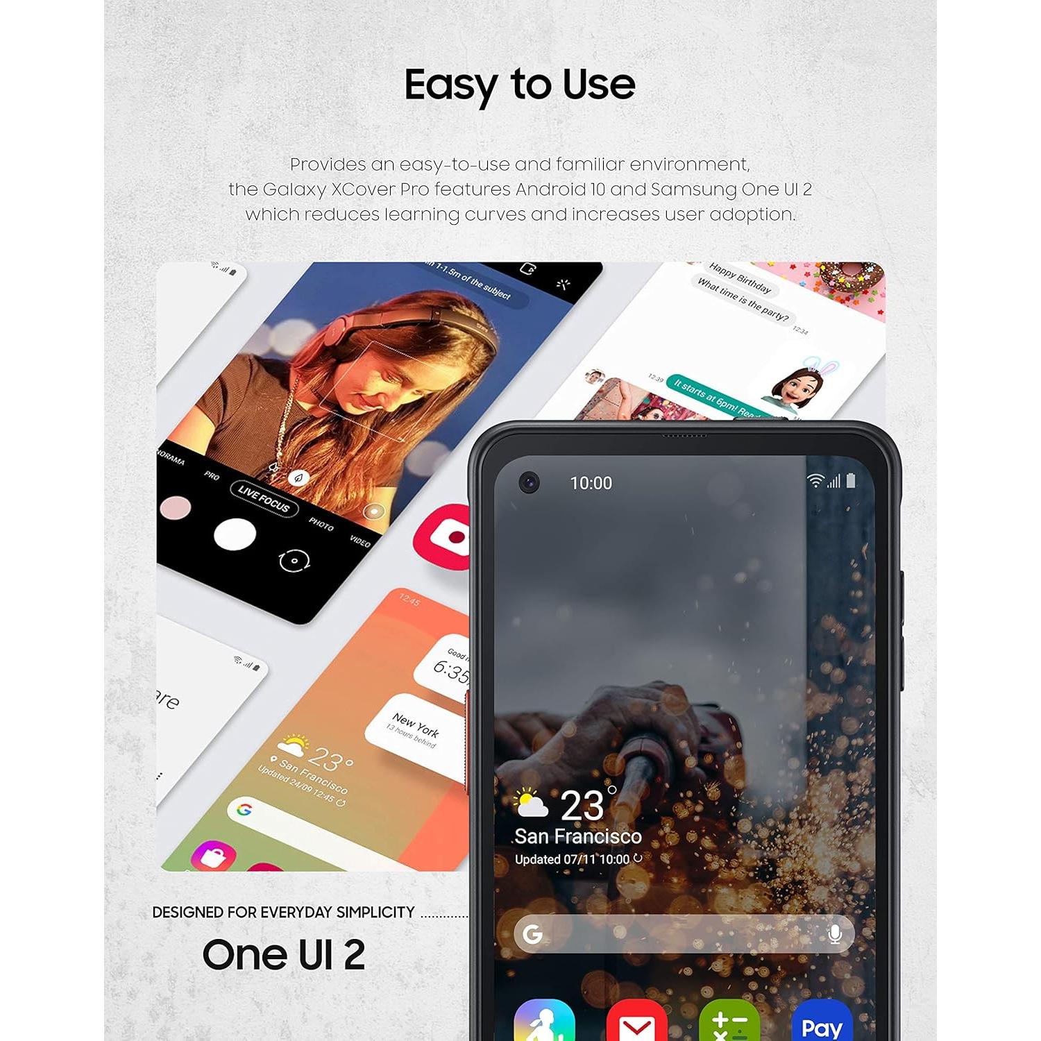 Samsung Galaxy XCover6 Pro 64GB Doble SIM Negro Resistente