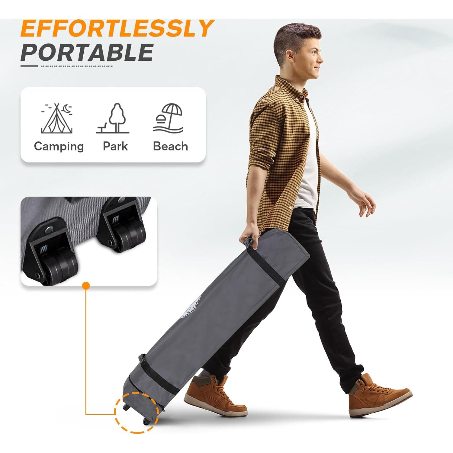 Tienda Pop Up EAGLE PEAK 2x2m con Pared Lateral y Bolsa