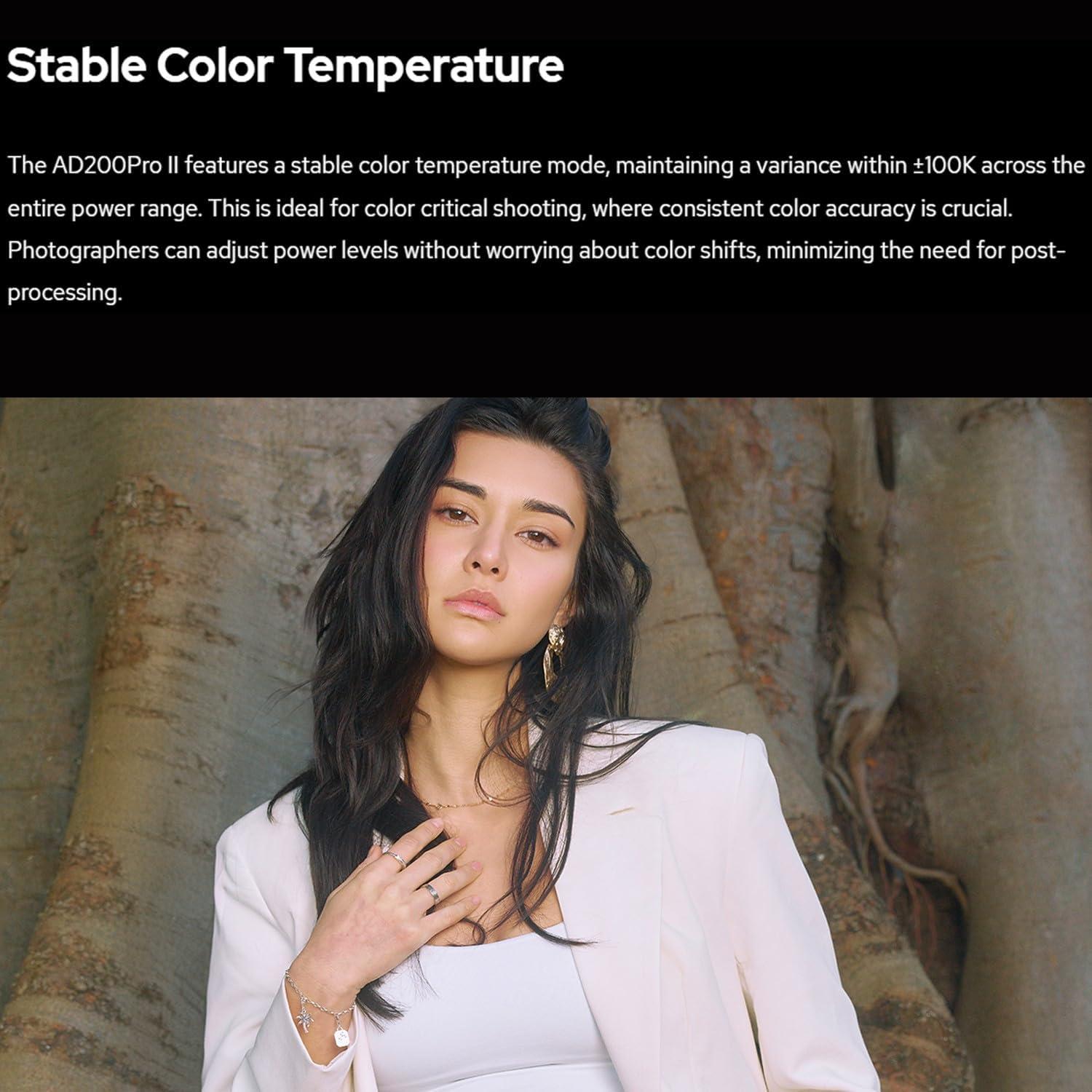 Flash Estroboscópico Godox AD200 Pro II 2.4G 500 Flashes