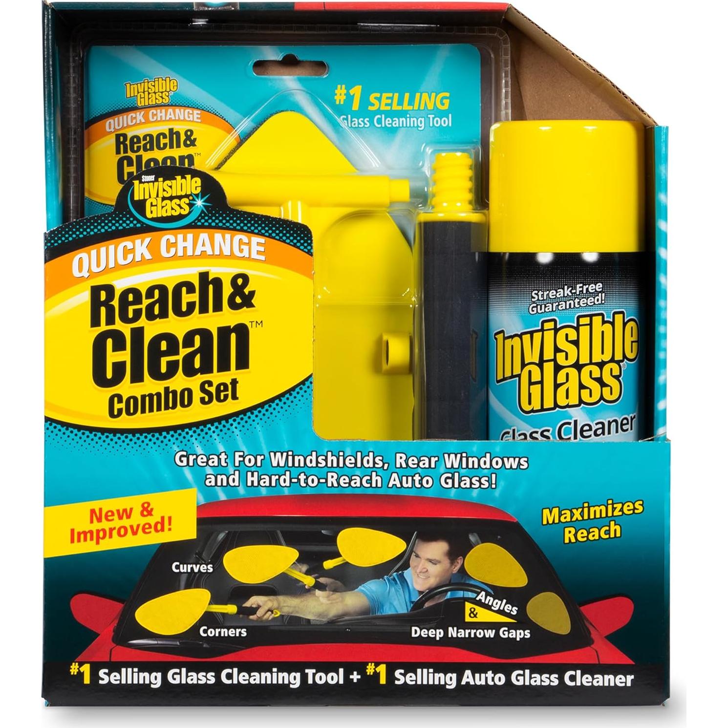 Kit de Limpieza de Cristales Invisible Glass Reach & Clean