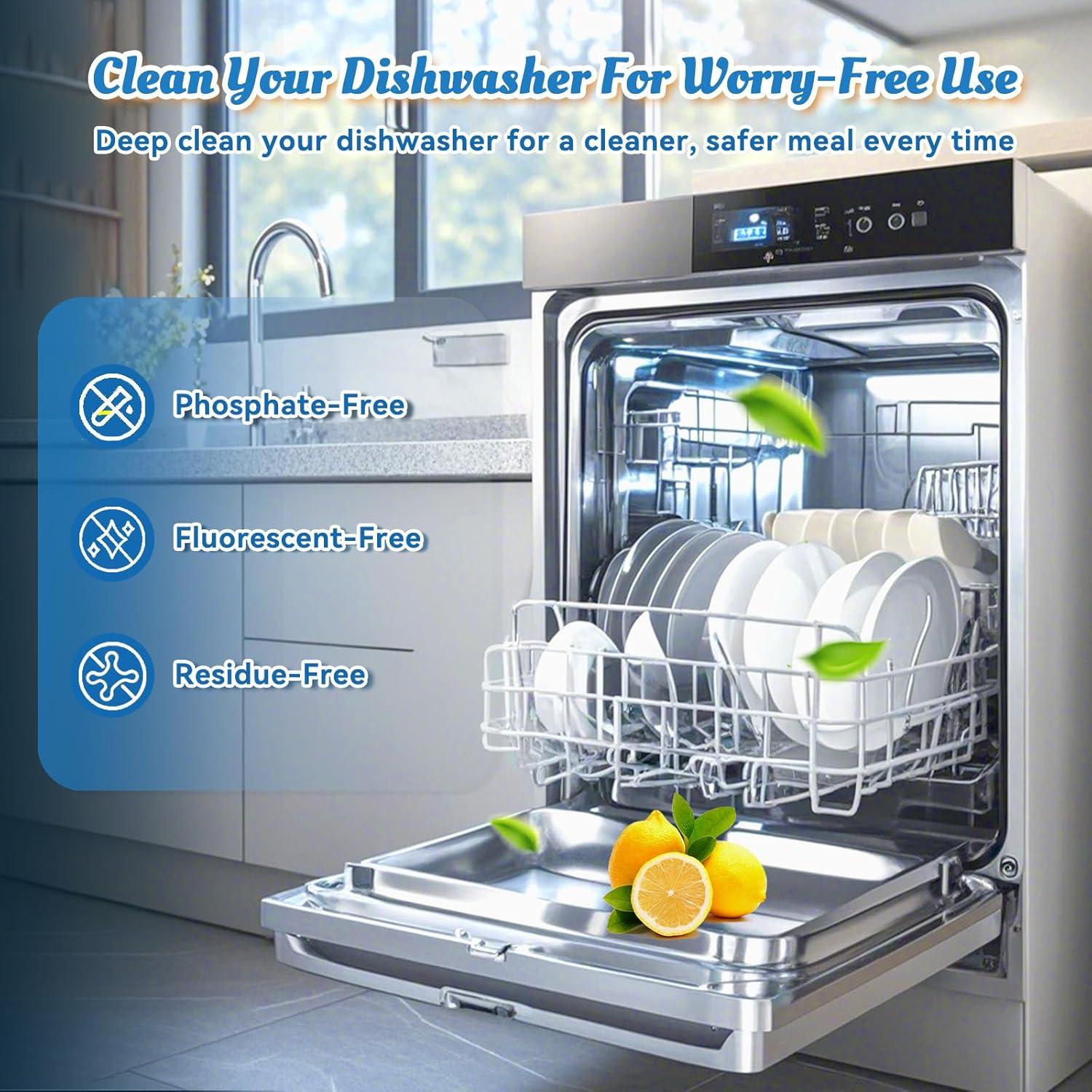 Tabletas Limpiadoras de Lavavajillas Bellaluce 48 Unidades Limón