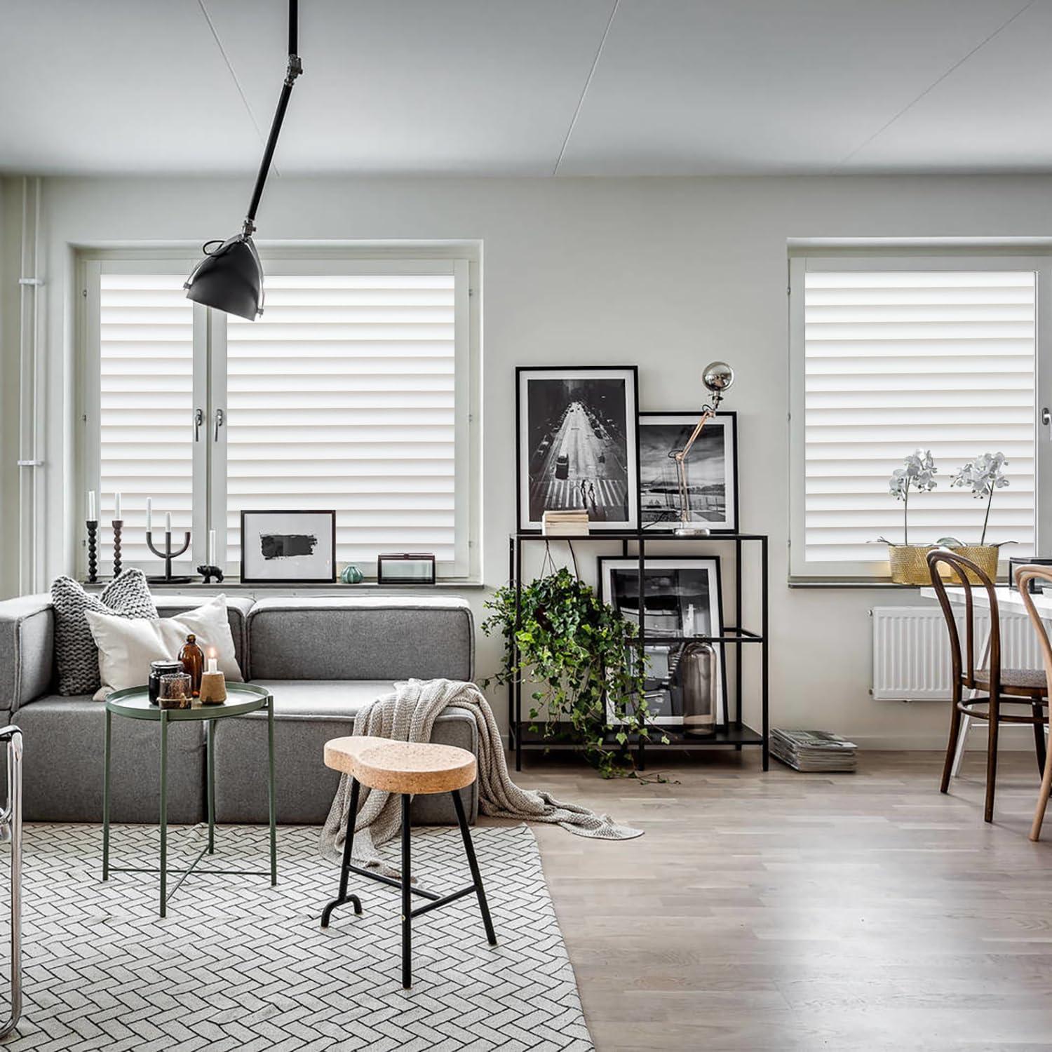 Película de Privacidad para Ventanas Donox 30x200 cm Patrón Persianas