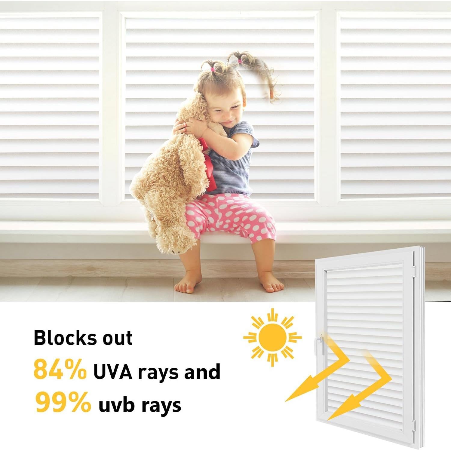 Película de Privacidad para Ventanas Donox 30x200 cm Patrón Persianas