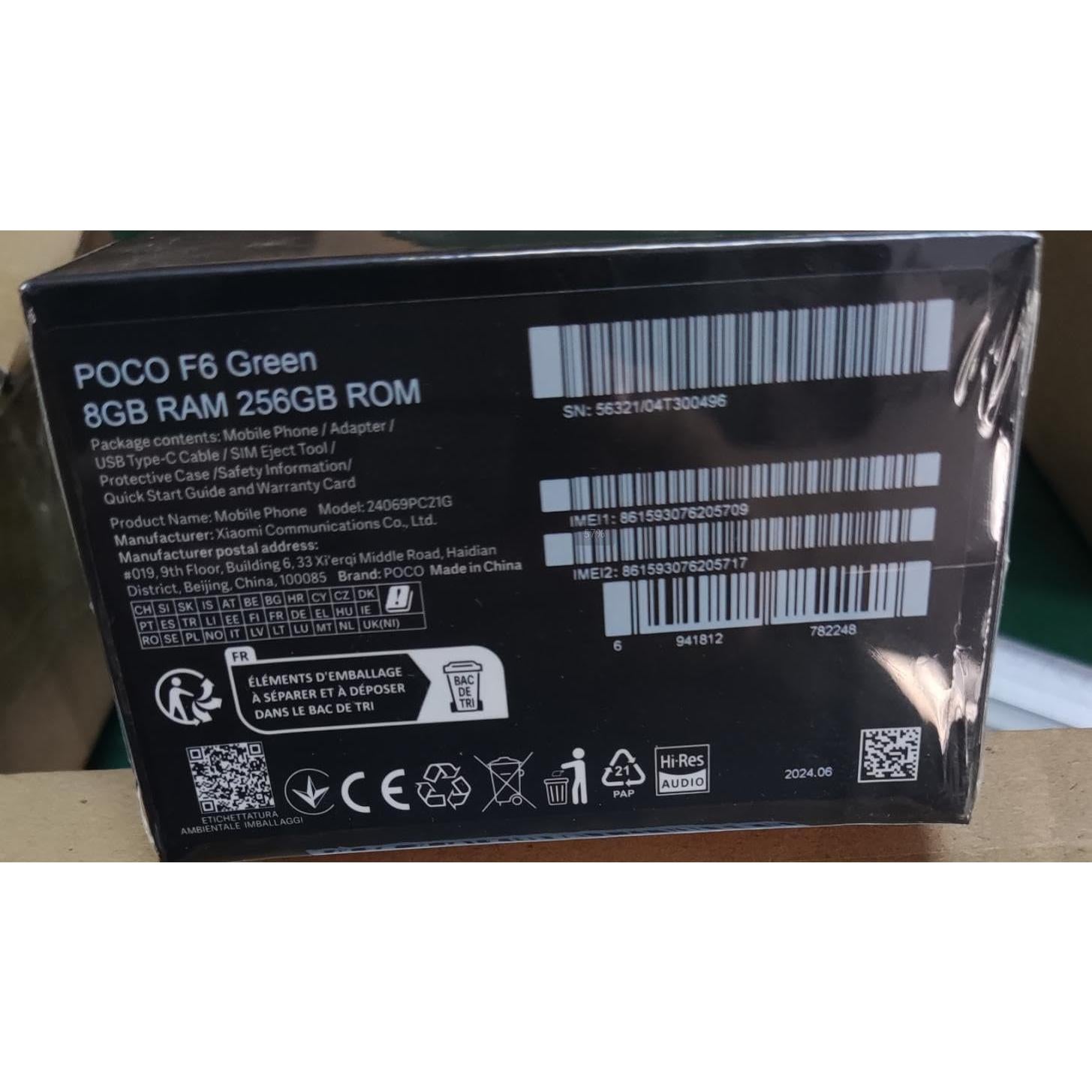 Xiaomi Poco F6 5G Verde Global 256GB 8GB 6.67" 120Hz