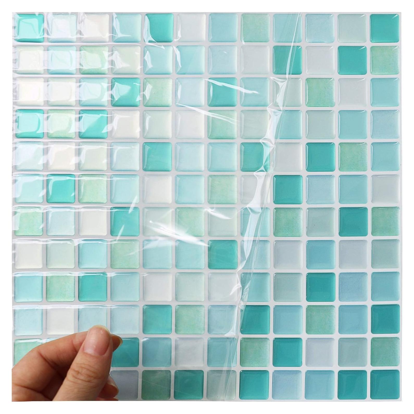 Azulejos Mosaico 3D Autoadhesivos HyFanStr 23.5x23.5cm Paquete 4