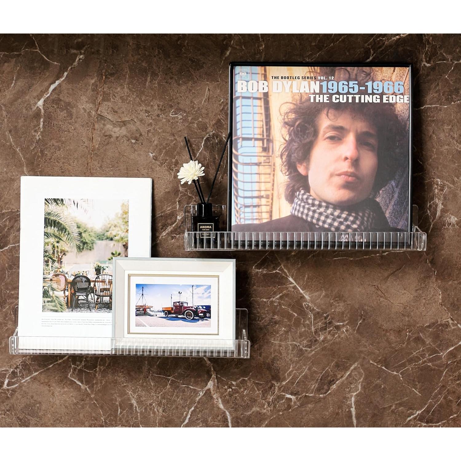 Estantes Flotantes IEEK 38 cm Acrílico Transparente Juego de 4