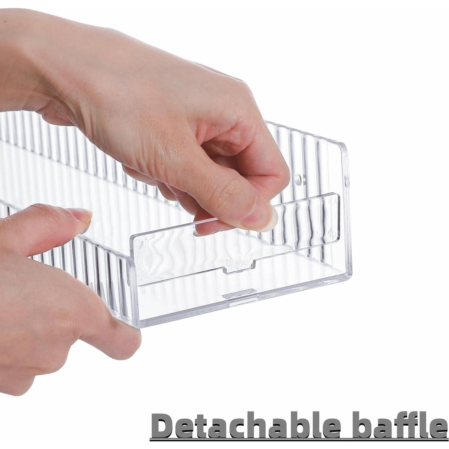 Estantes Flotantes IEEK 38 cm Acrílico Transparente Juego de 4