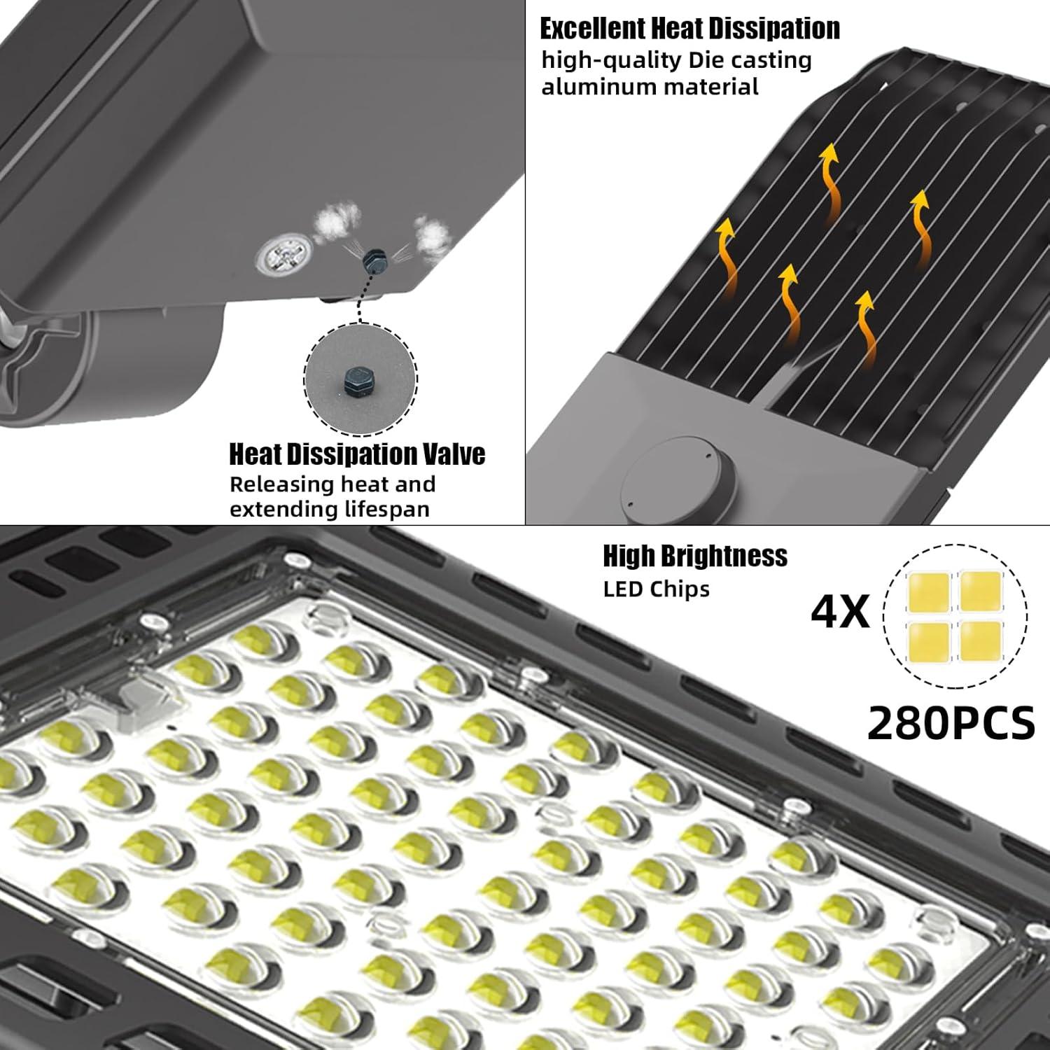 Paquete de 3 luces LED 300W SEURON 39000LM IP65 para exteriores